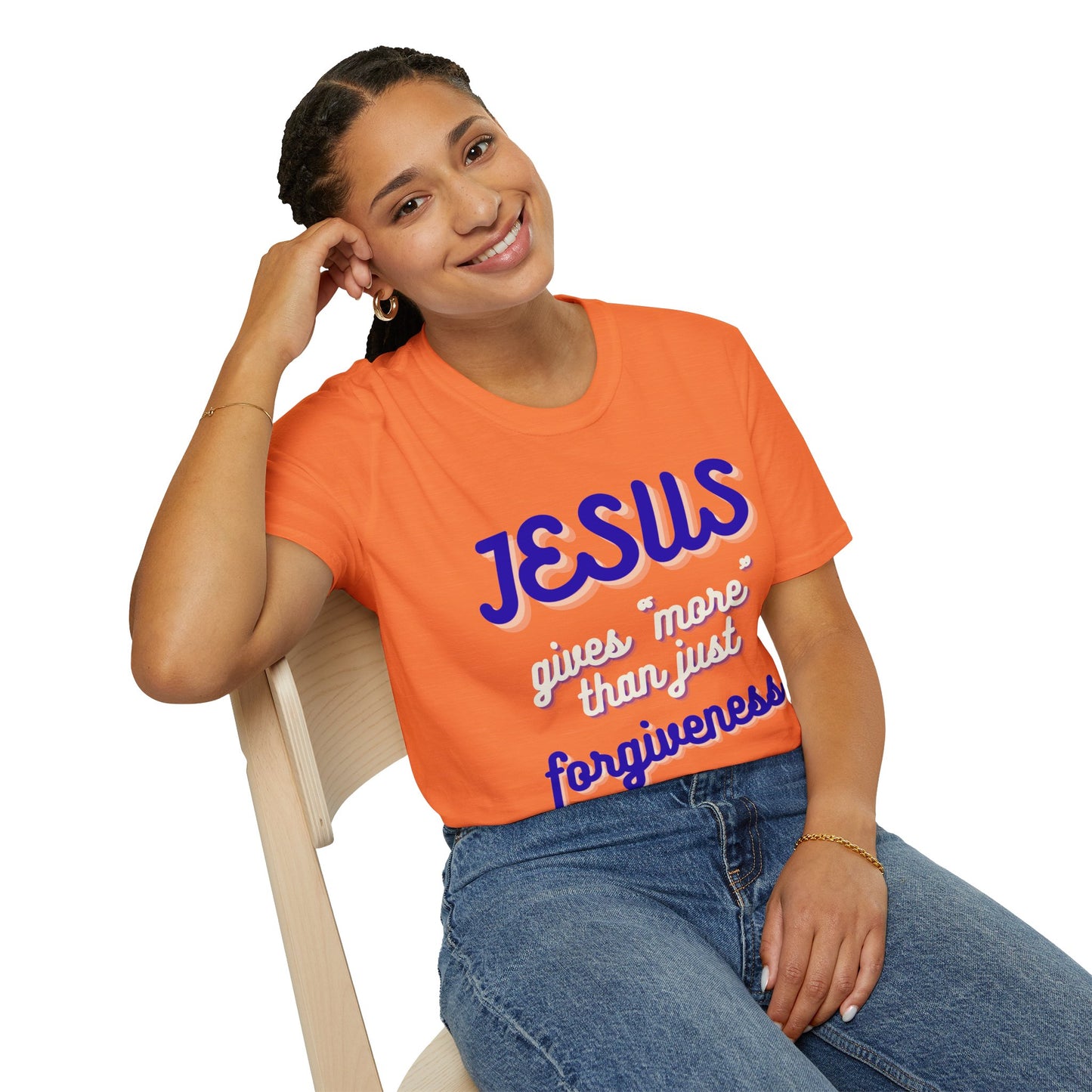 Faith Inspired Jesus Unisex T-Shirt - JESUS gives more than just forgiveness
