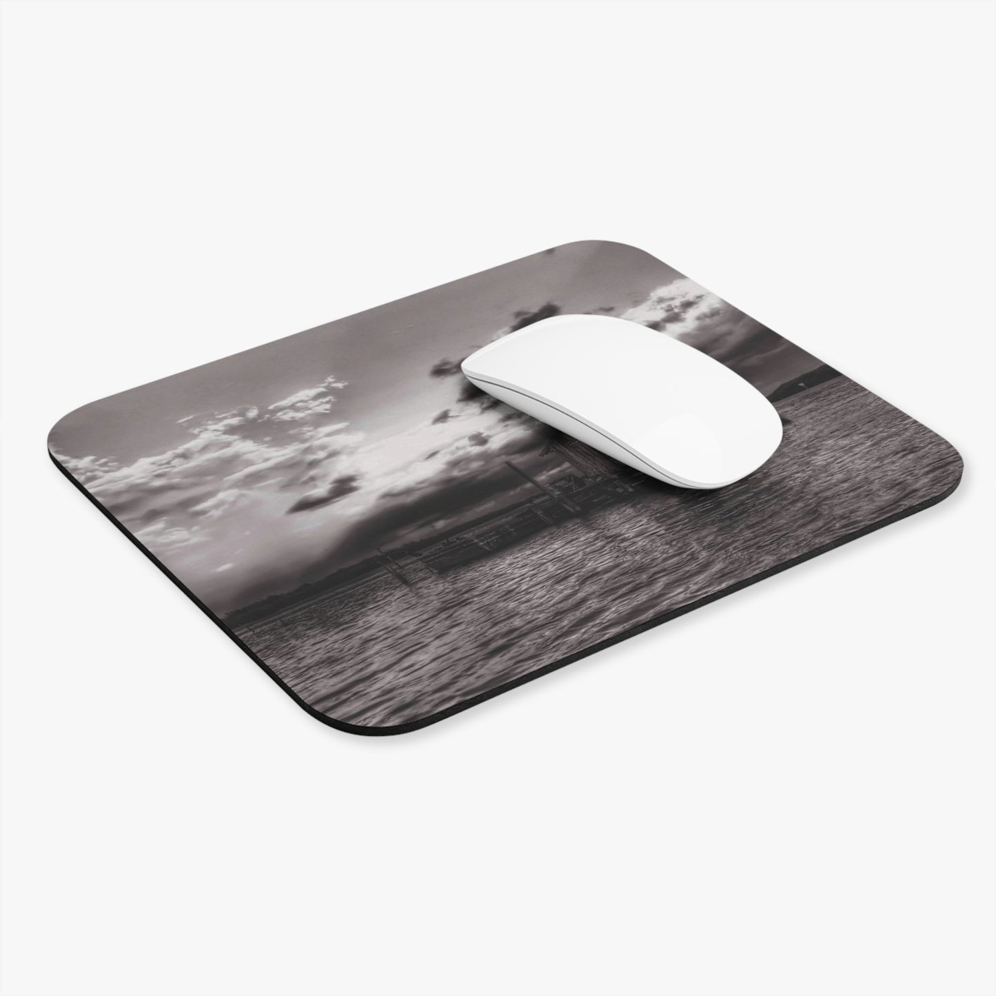 Rectangle Mouse Pad, Water House Design, Relaxing Coastal Decor, Office Desk Accessories, Home Office Gifts, Rectangle Mouse Mat