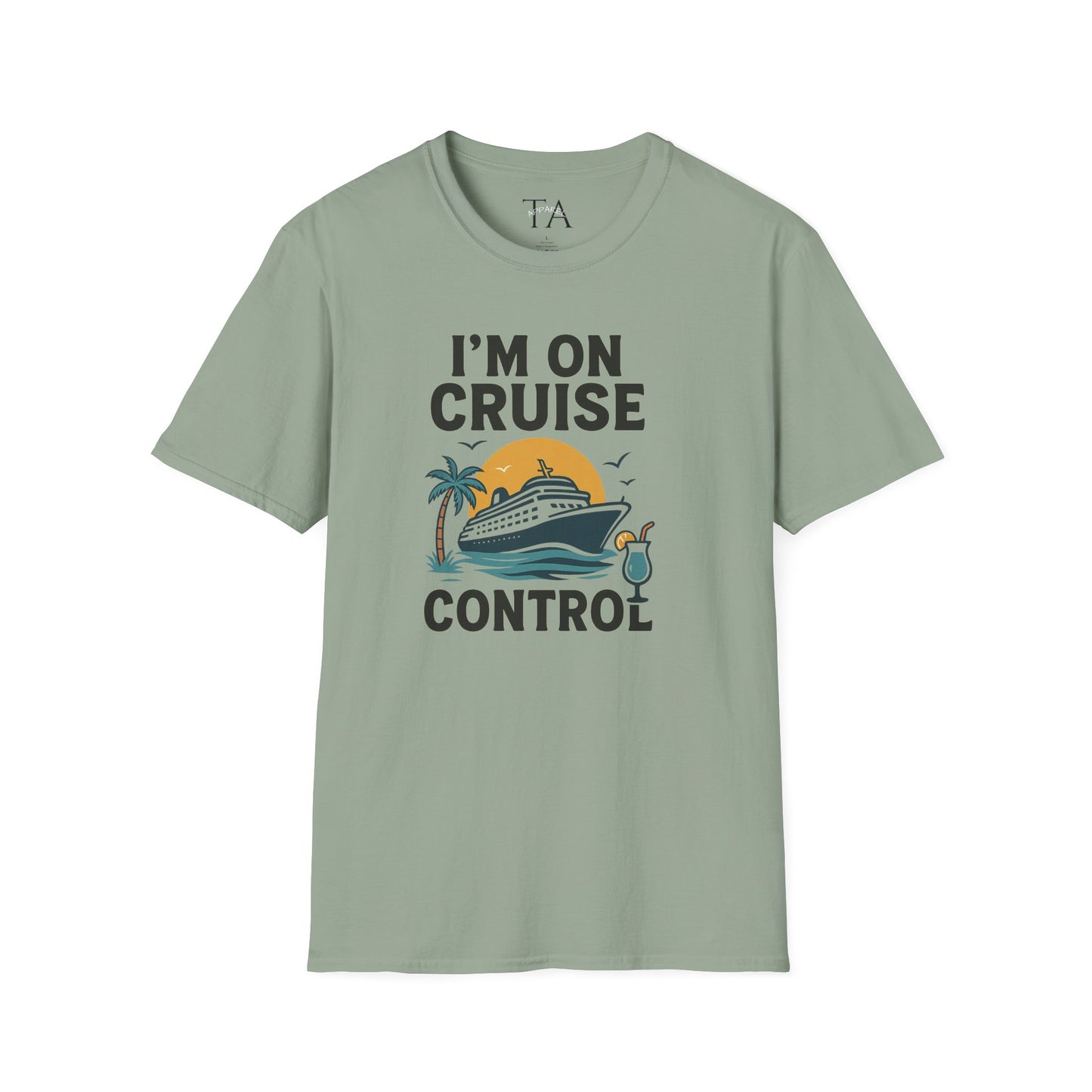 Cruise Control Tee - Unisex Softstyle T-Shirt, Vacation Shirt, Travel Apparel, Summer Wear, Cruise Gift, Relaxation Outfit