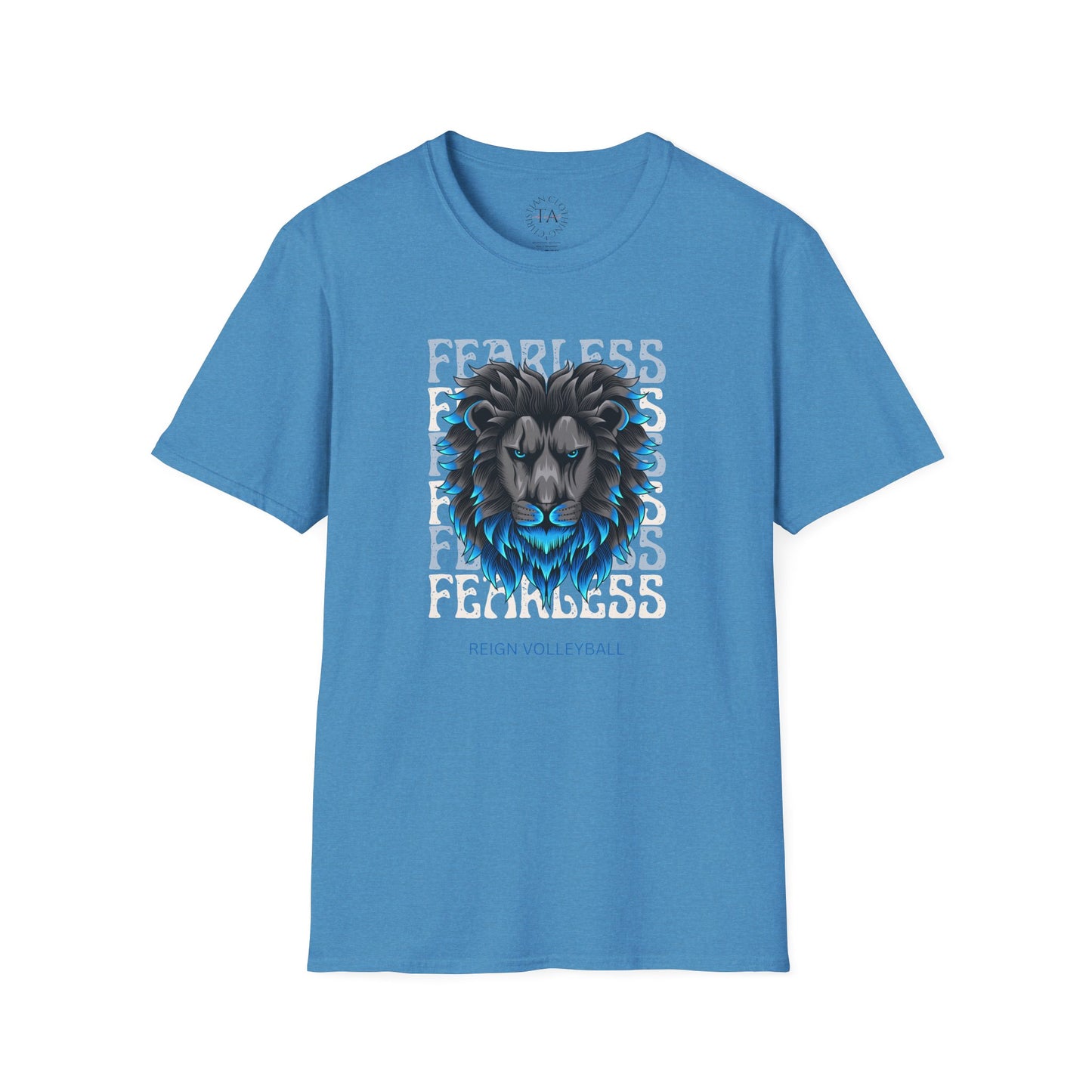 Fearless Lion Volleyball T-Shirt | Unisex Softstyle Tee