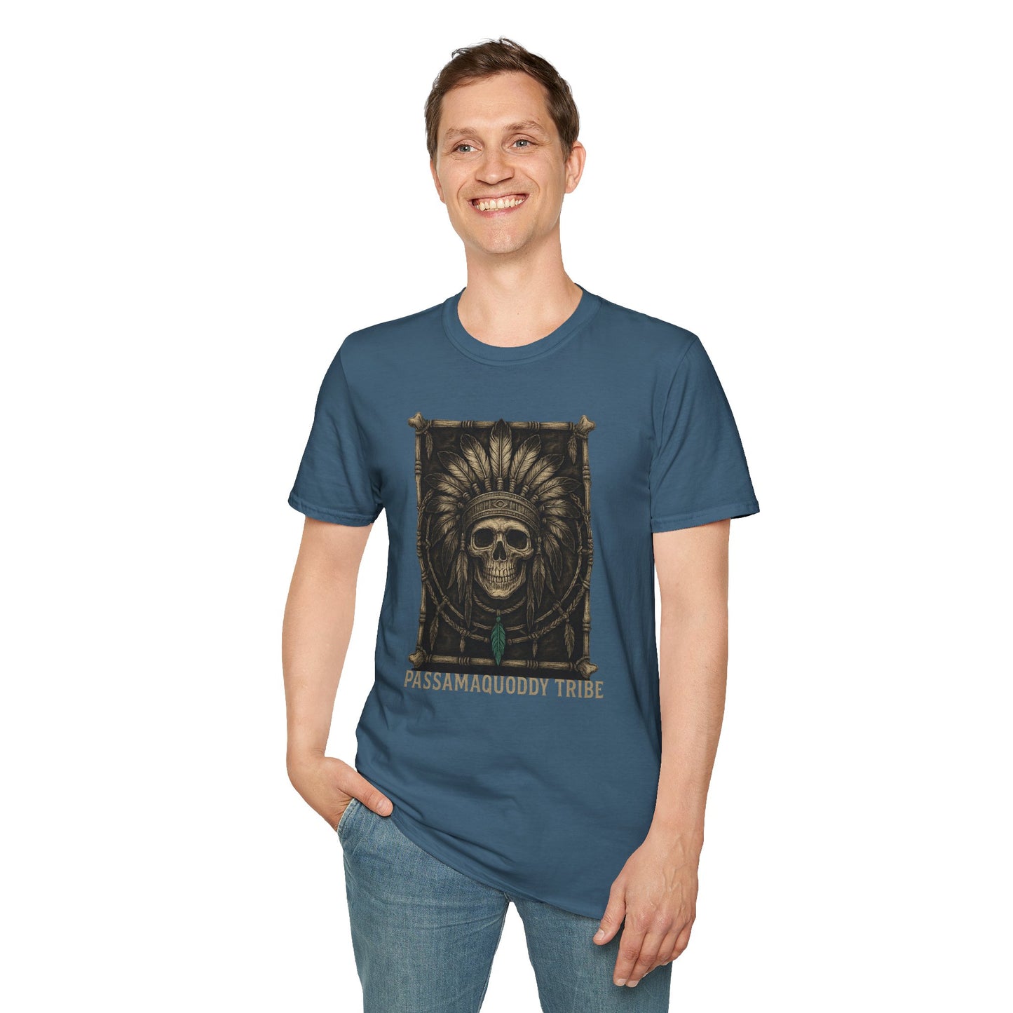 Tribal Graphic T-Shirt - Passamaquoddy Tribe Design8, Gift for Adventurers