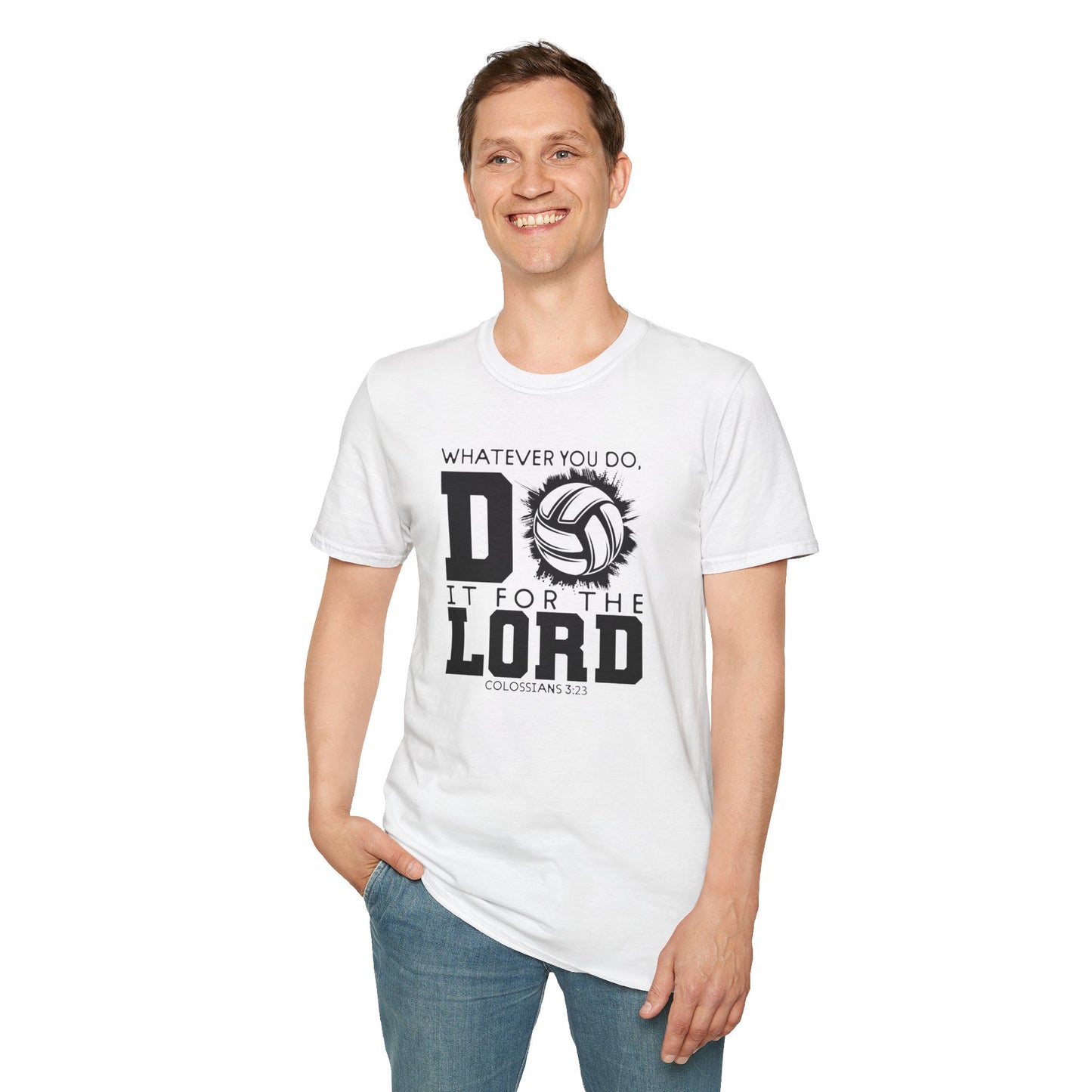 Volleyball Christian Unisex T-Shirt - Do it for the Lord