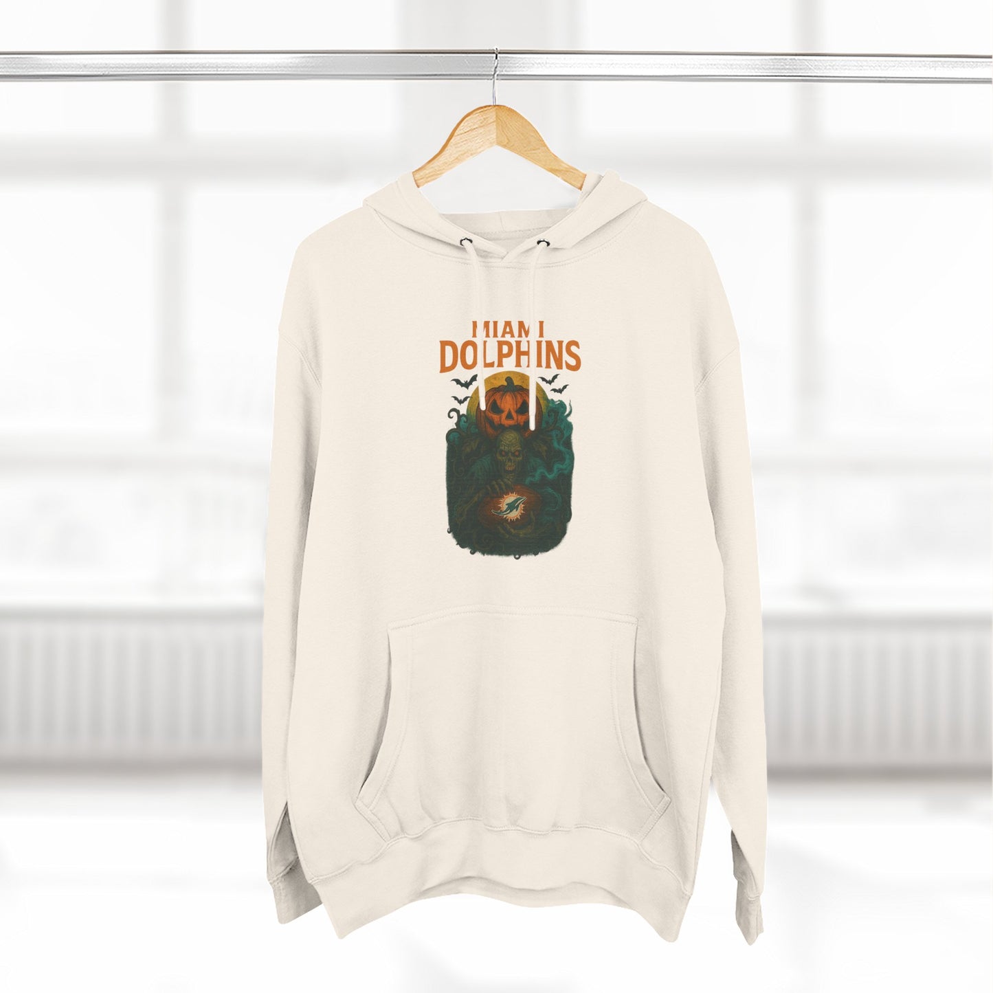 Halloween Cozy Dolphin Fleece Hoodie: Ocean Lovers, Casual Wear, Animal Lovers Gift, Beach Days, Relaxing at Home. Sea Life Graphic