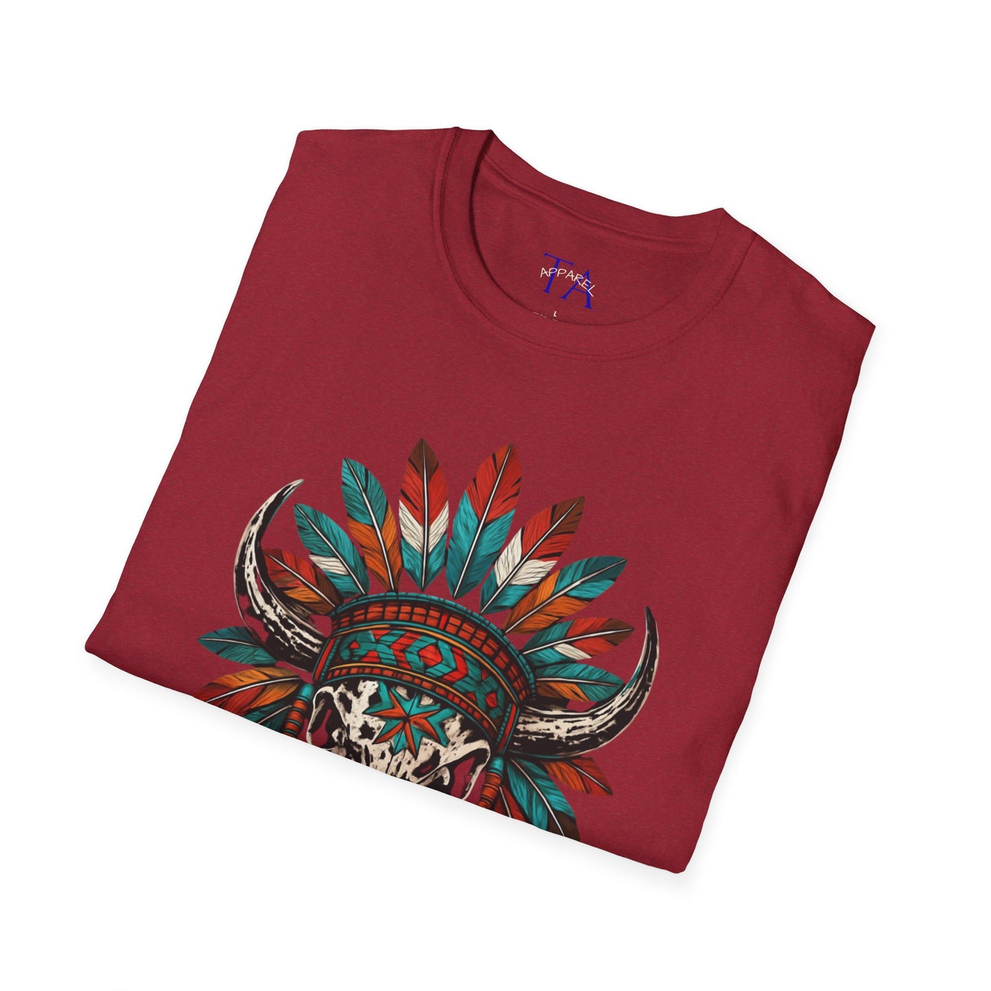 Native American Bull Skull Unisex T-Shirt