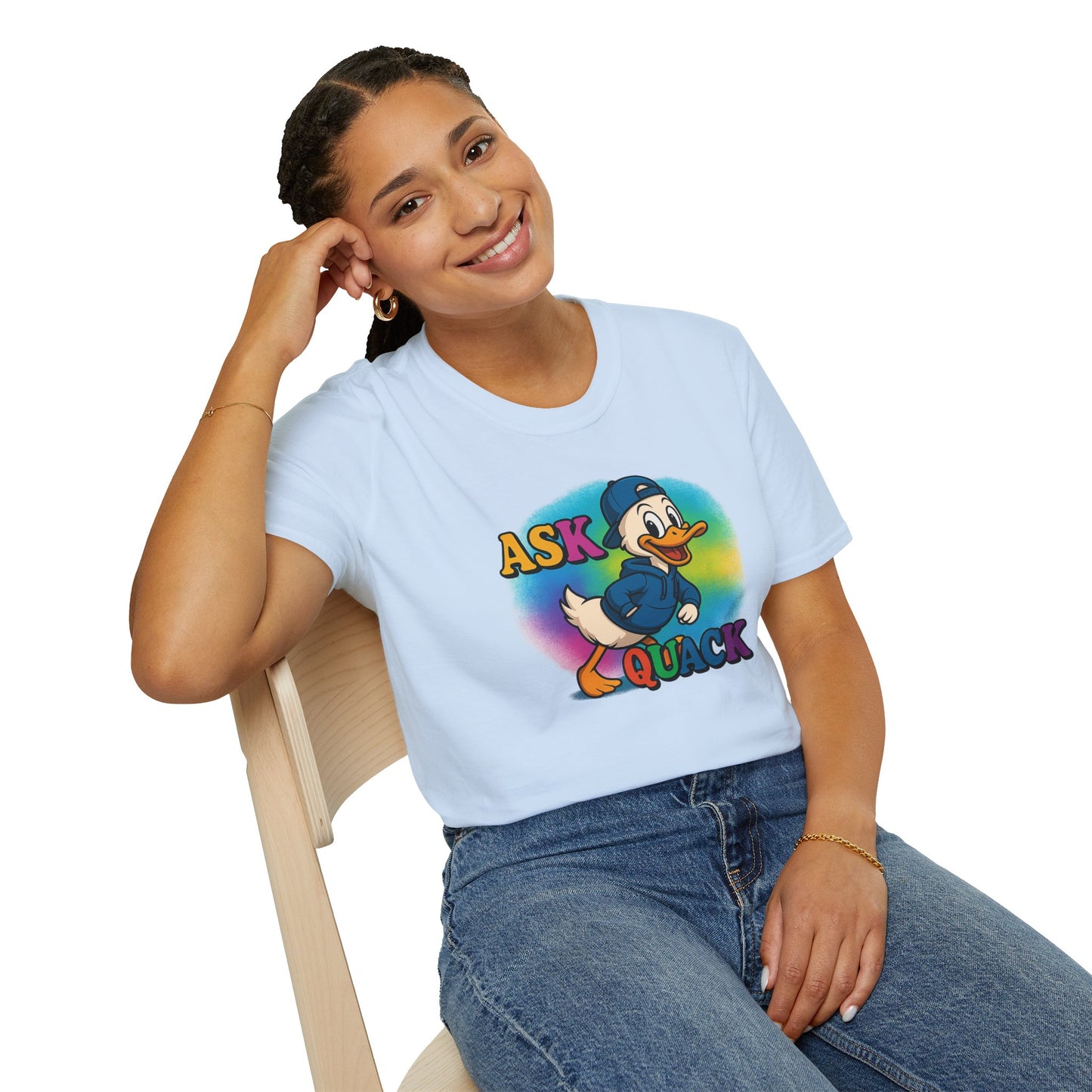 Ask Quack Quirky Duck Humor T-Shirt
