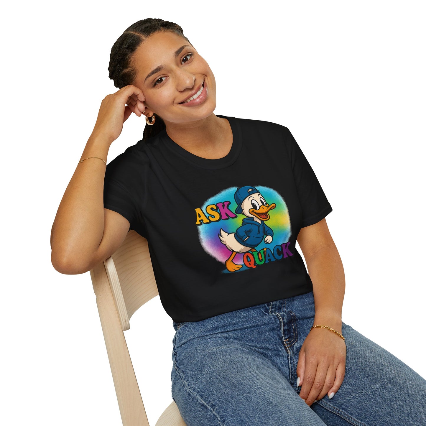 Ask Quack Quirky Duck Humor T-Shirt