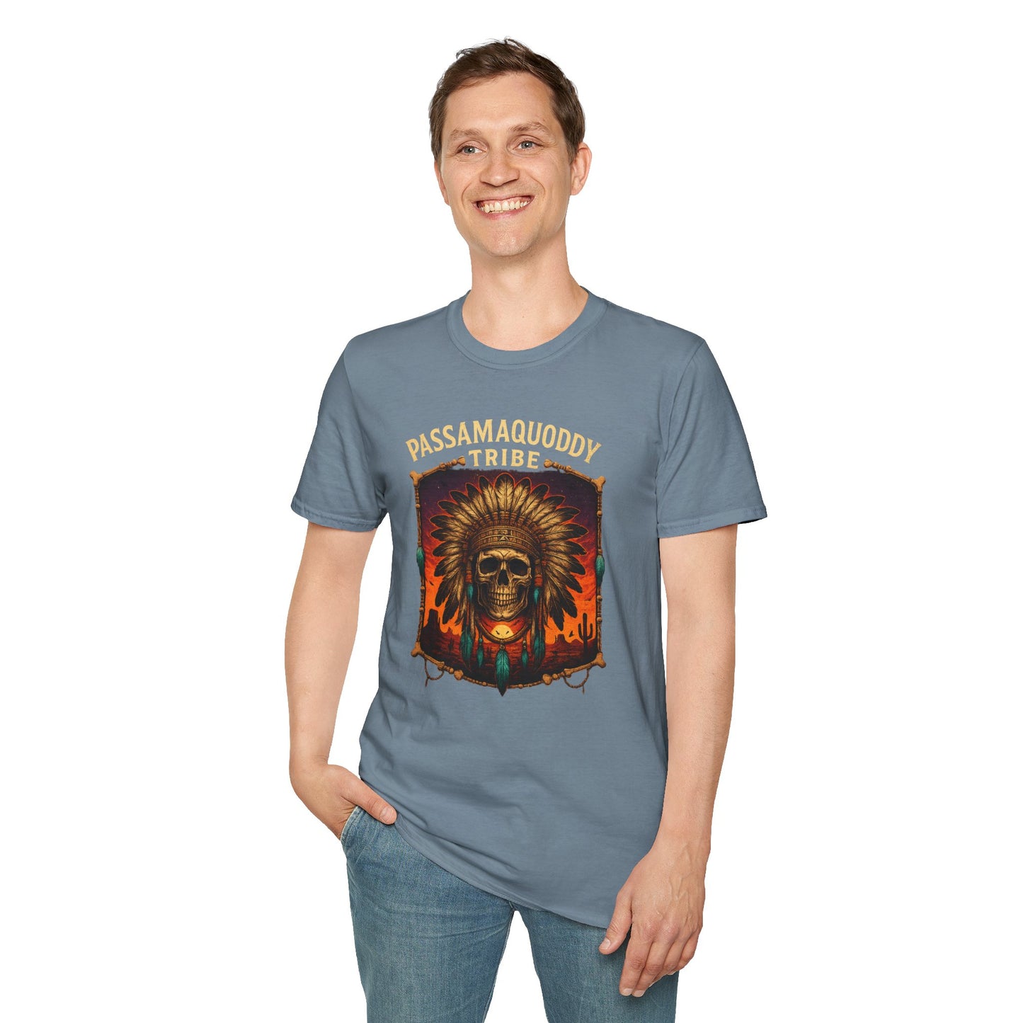 Tribal Graphic T-Shirt - Passamaquoddy Tribe Design4, Gift for Adventurers