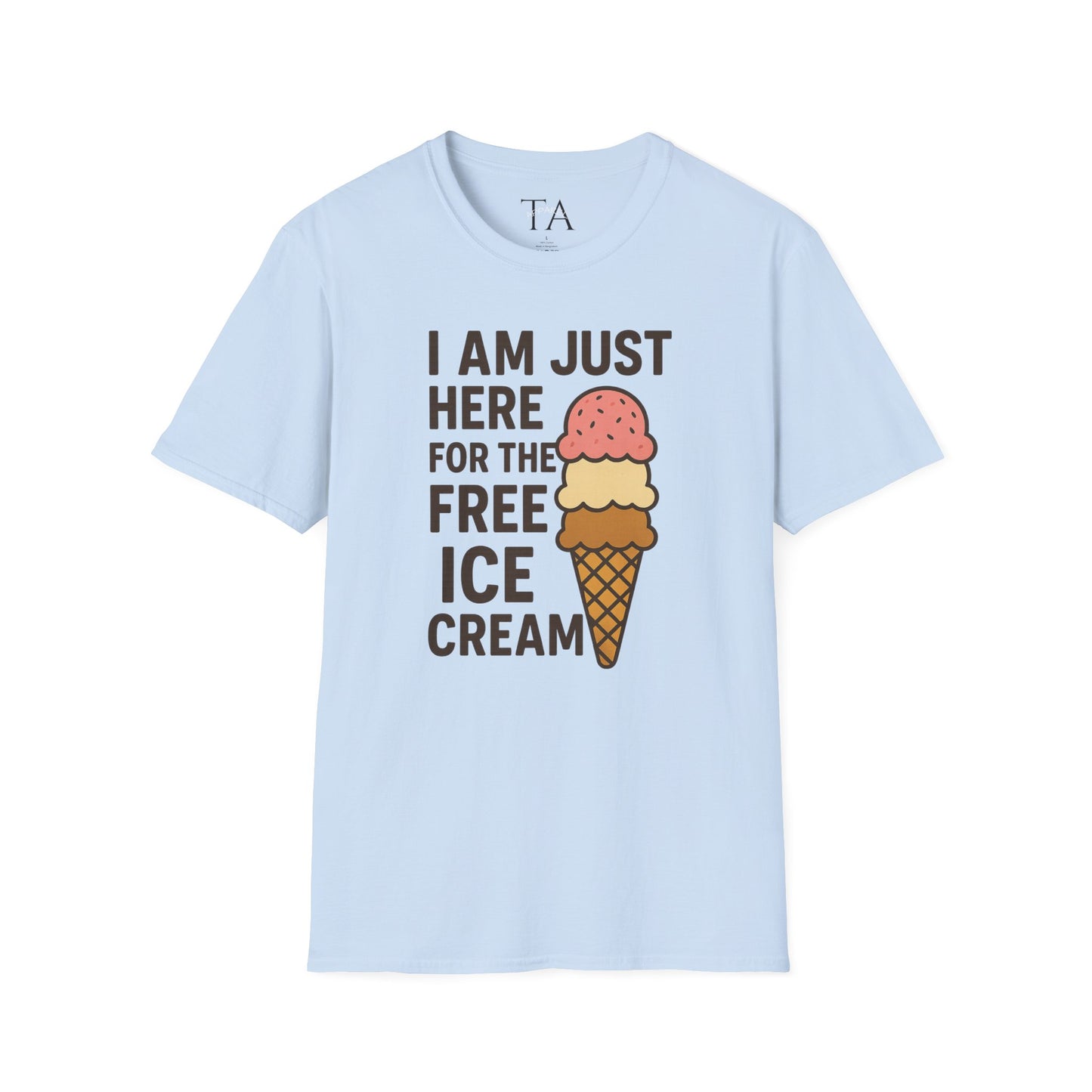 Ice Cream Lover's Unisex T-Shirt, Funny Graphic Tee, Summer Apparel, Sweet Treats Gift, Birthday Humor Shirt
