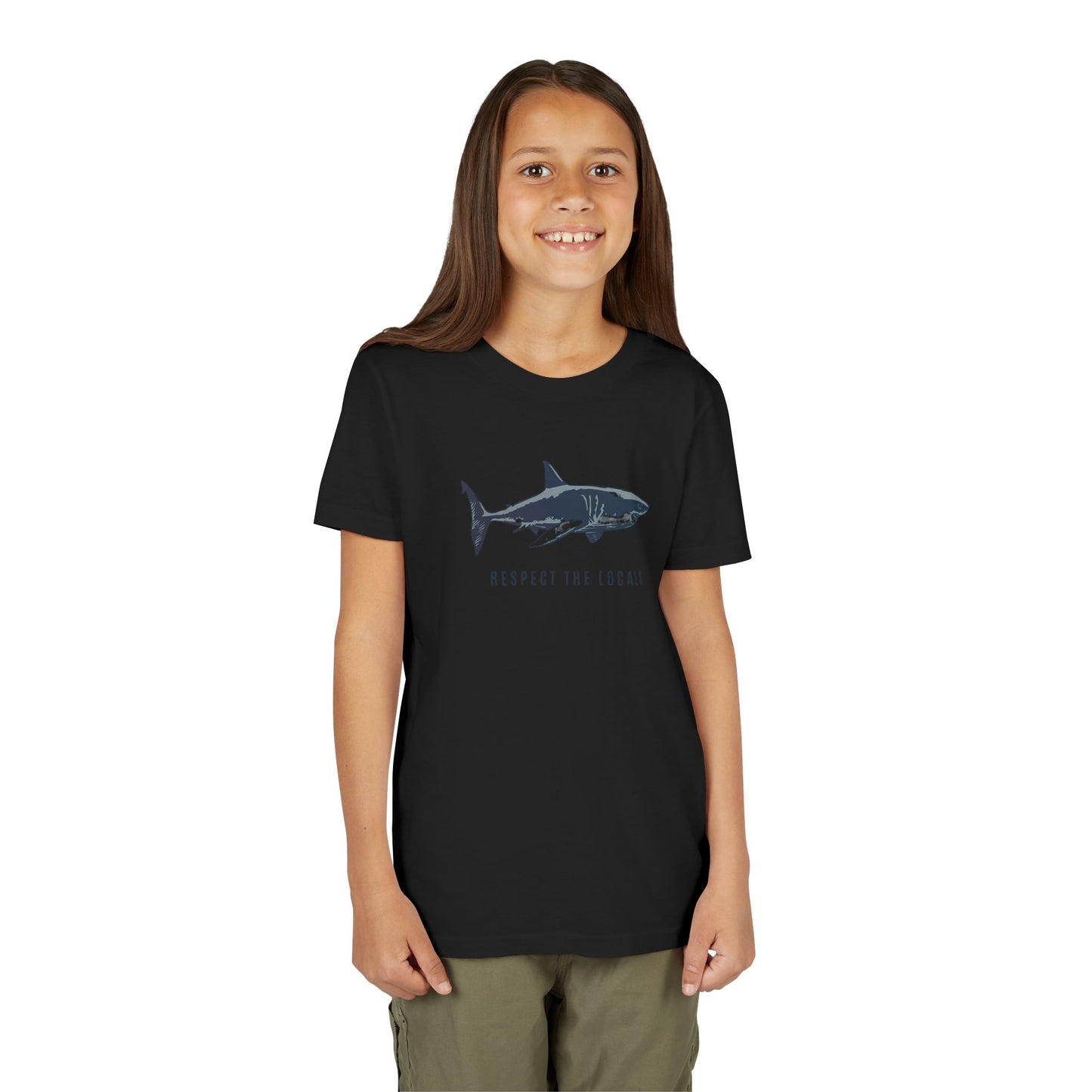Kids Shark Youth Tee | Respect The Locals | Shark Lovers Shirt