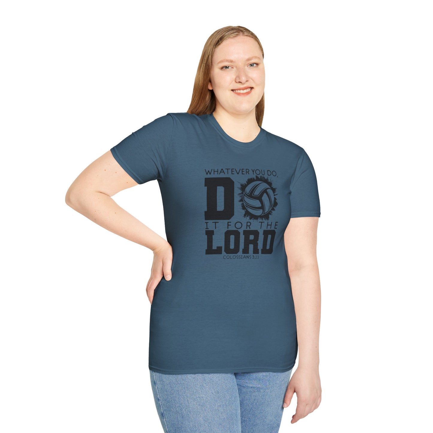 Volleyball Christian Unisex T-Shirt - Do it for the Lord