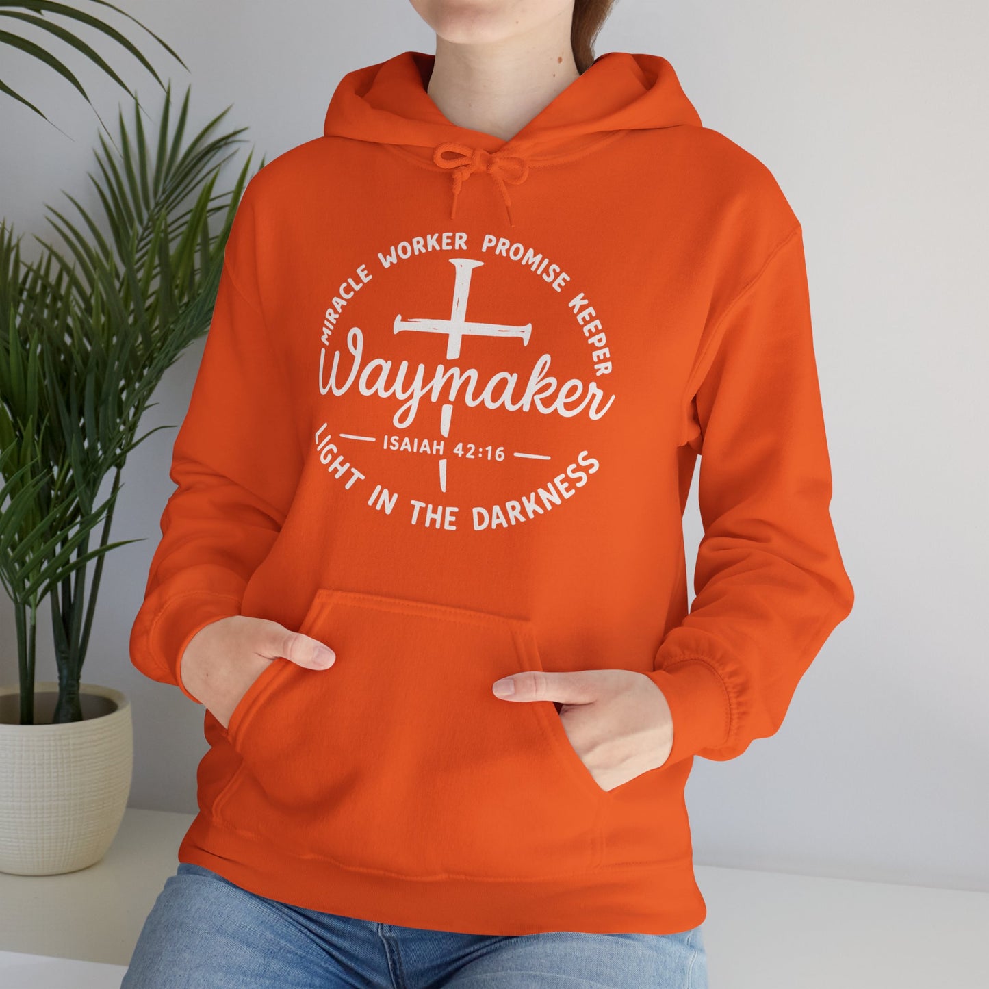 Faith Inspired Waymaker Hoodie - Cozy Sweatshirt for Faith Lovers and Celebrations