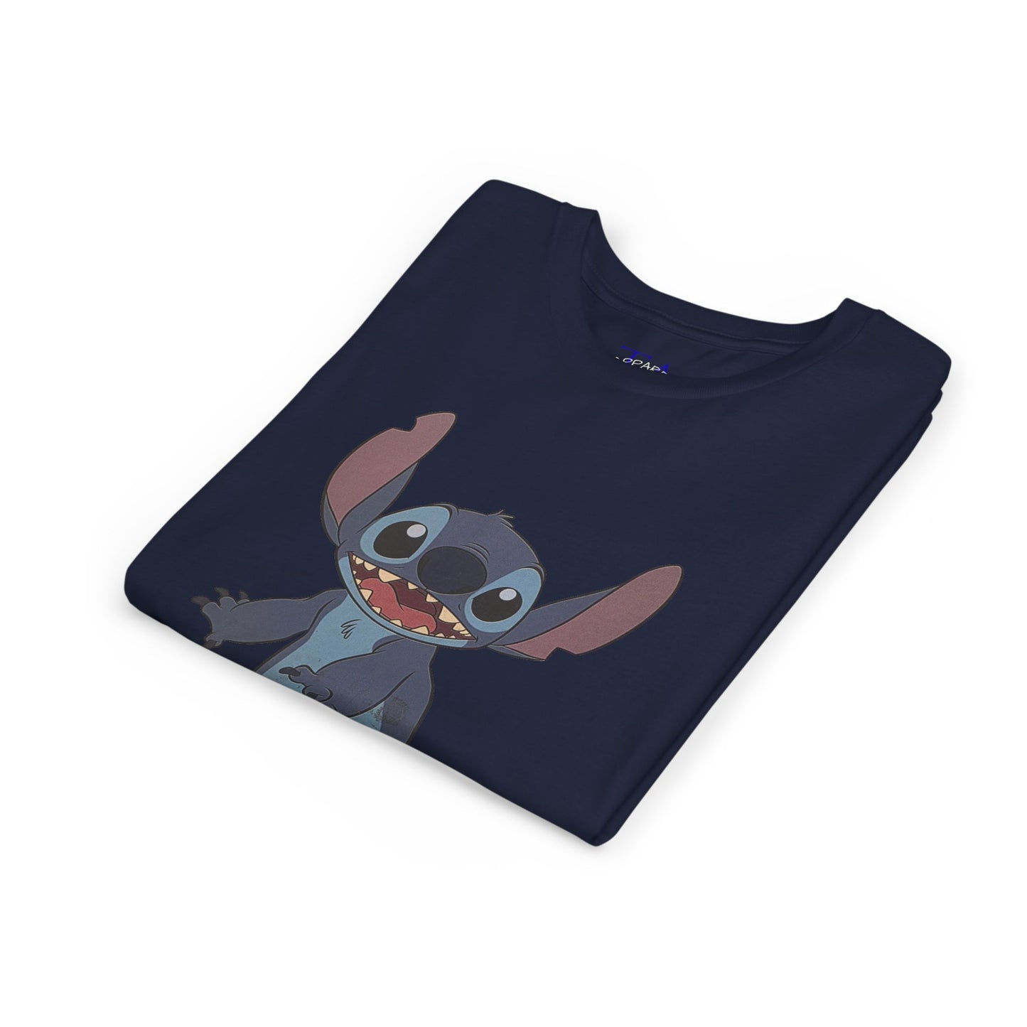 Kids Short Sleeve Tee with Stitch, Cute Kids Tee, Fun Gift for Boys & Girls, Birthday Gift, Summer Wear, Kids' Fashion