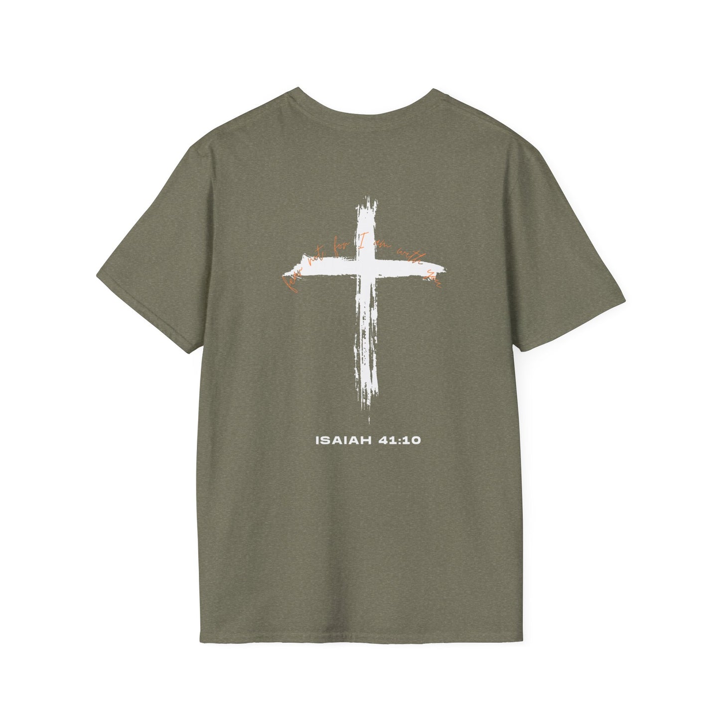 Faith-Inspired T-Shirt with Isaiah 41:10 Design - Customizable