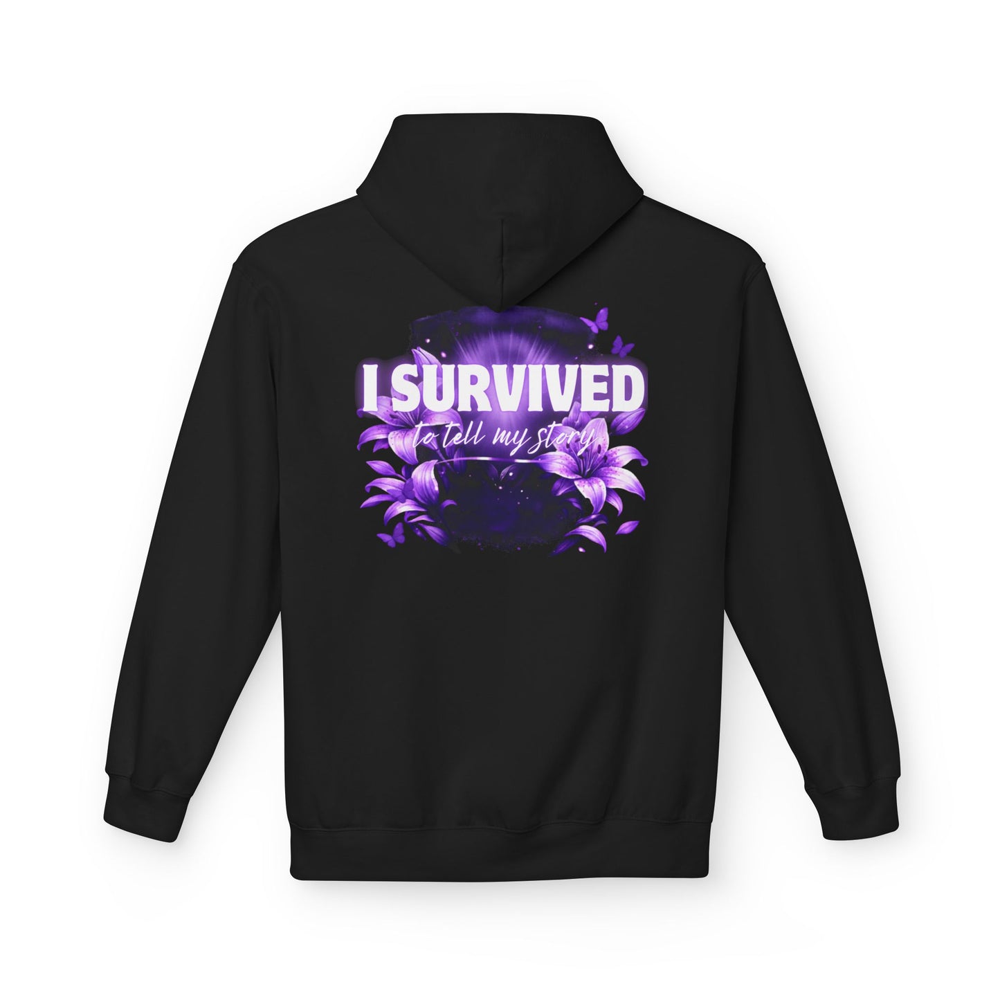 Domestic Violence(DV) Survivor - Unisex Midweight Softstyle Fleece Hoodie Domestic Violence Awareness
