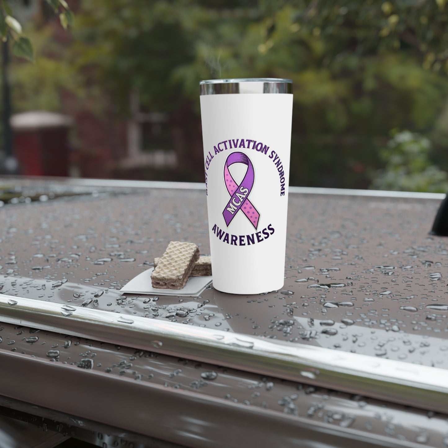 Mast Cell Activation Syndrome Awareness Copper Tumbler, 22oz Insulated Drinkware for Support, Gift for Awareness Events, Advocacy, Cancer Awareness, Fundraising