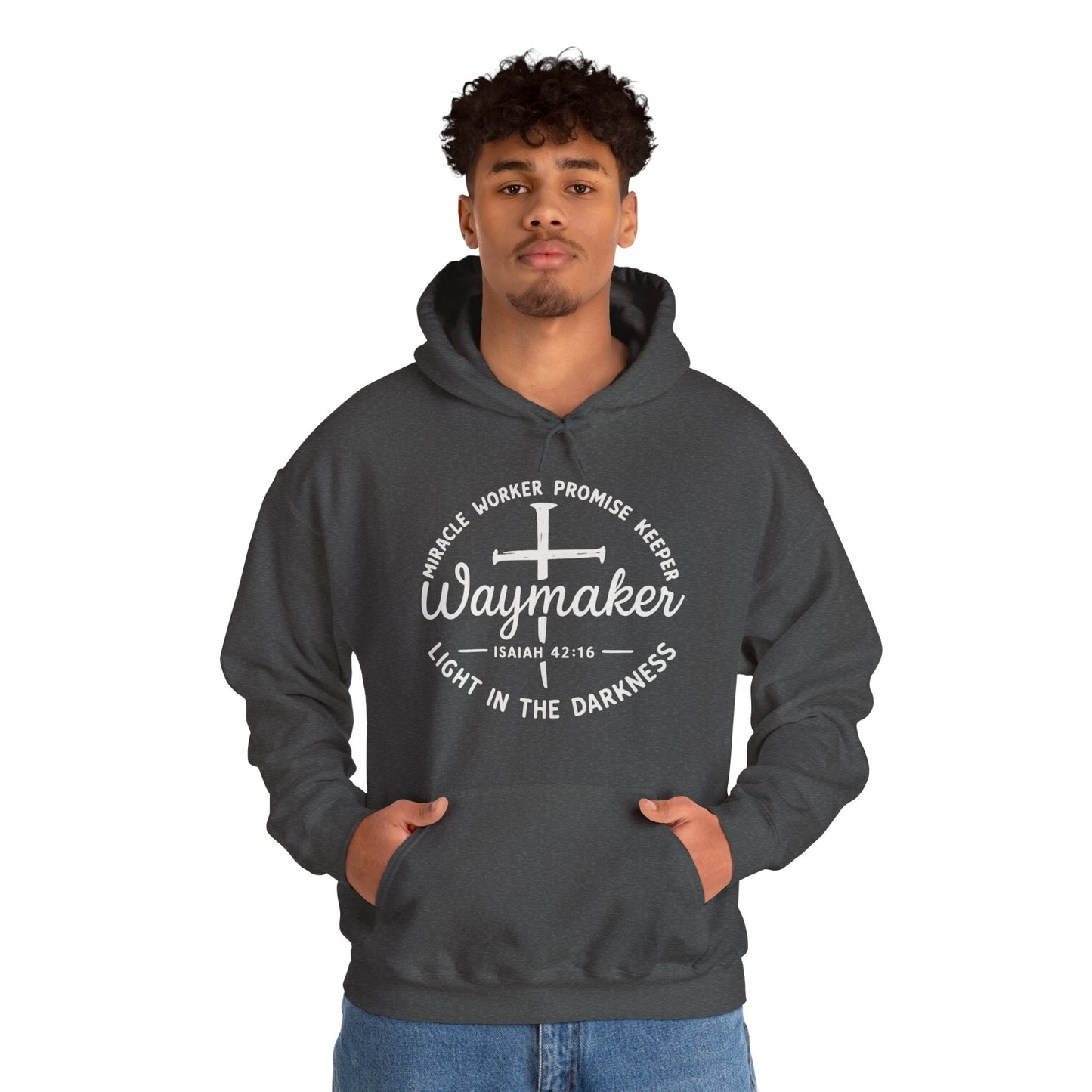 Faith Inspired Waymaker Hoodie - Cozy Sweatshirt for Faith Lovers and Celebrations