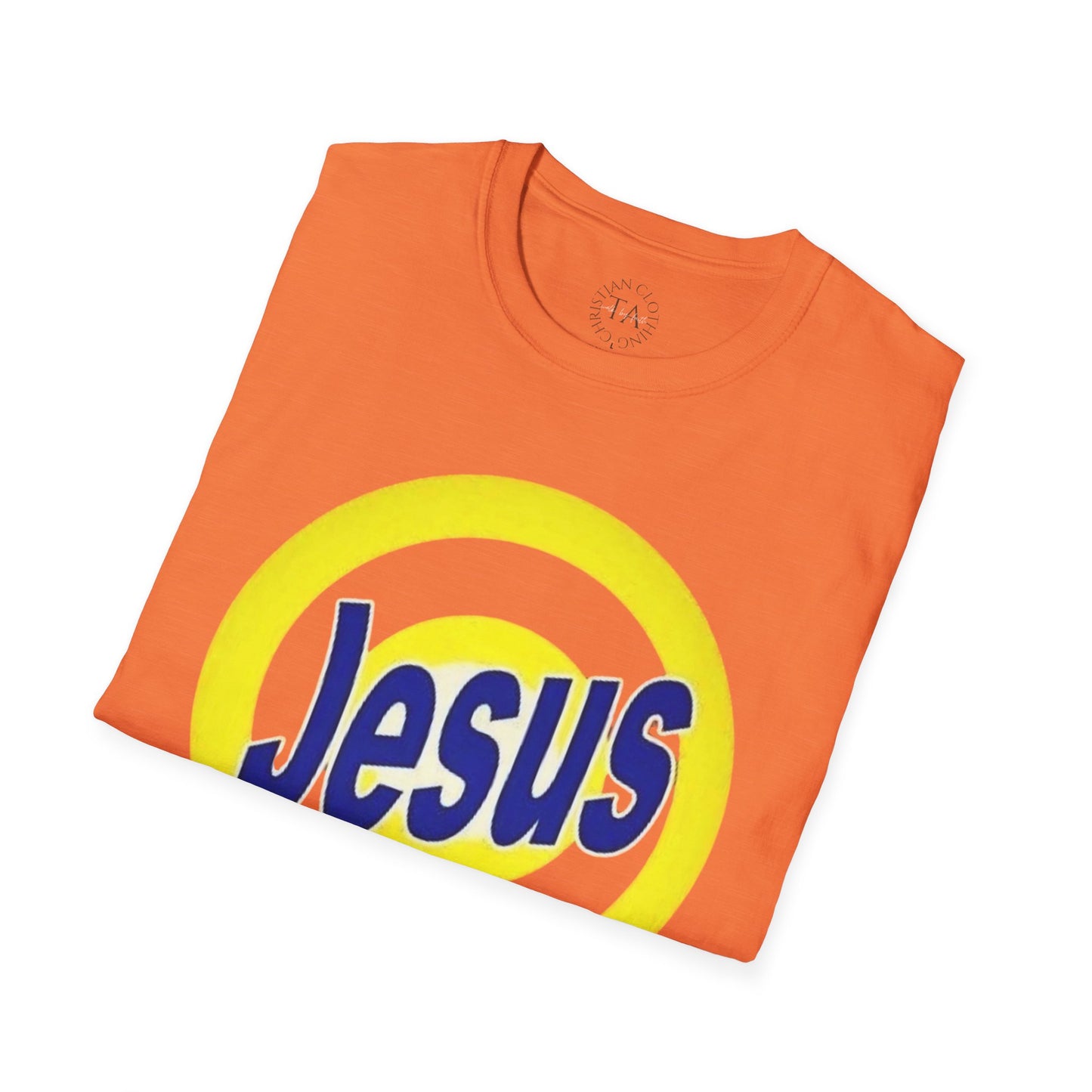 Faith Inspired - Jesus Gets Tough Stains Out Softstyle T-Shirt - Faith-Based Apparel, Christian Gift, Casual Wear, Bible Quote Tee, Unique Religious Shirt