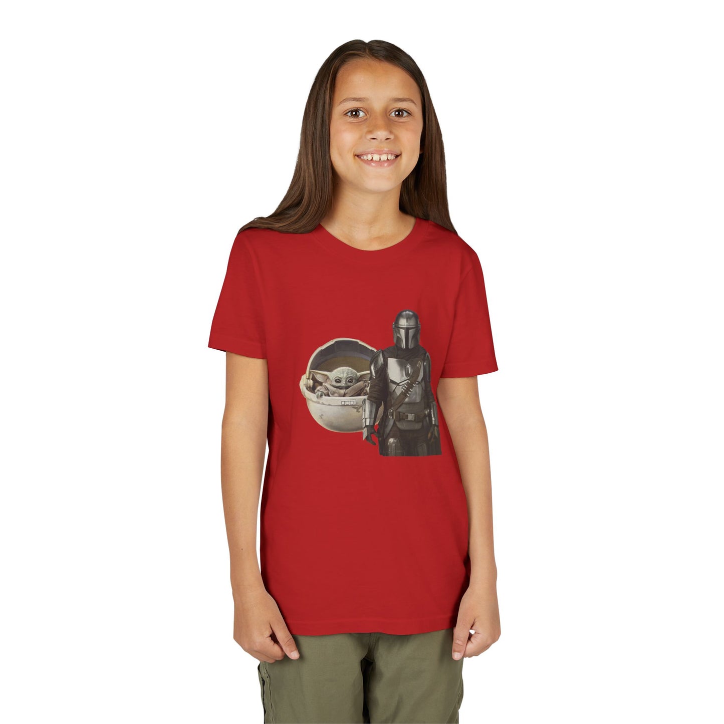 Kids Star Wars Inspired Youth Tee, Mandalorian T-Shirt, Grogu Shirt, Galaxy Adventure, Kids Summer Outfit, Birthday Gift