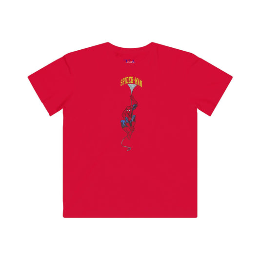 Kids Spider-Man Kids Fine Jersey Tee, Customizable Superhero Shirt, Children's T-Shirt, Birthday Gift, Comic Book Apparel, Playtime Wear