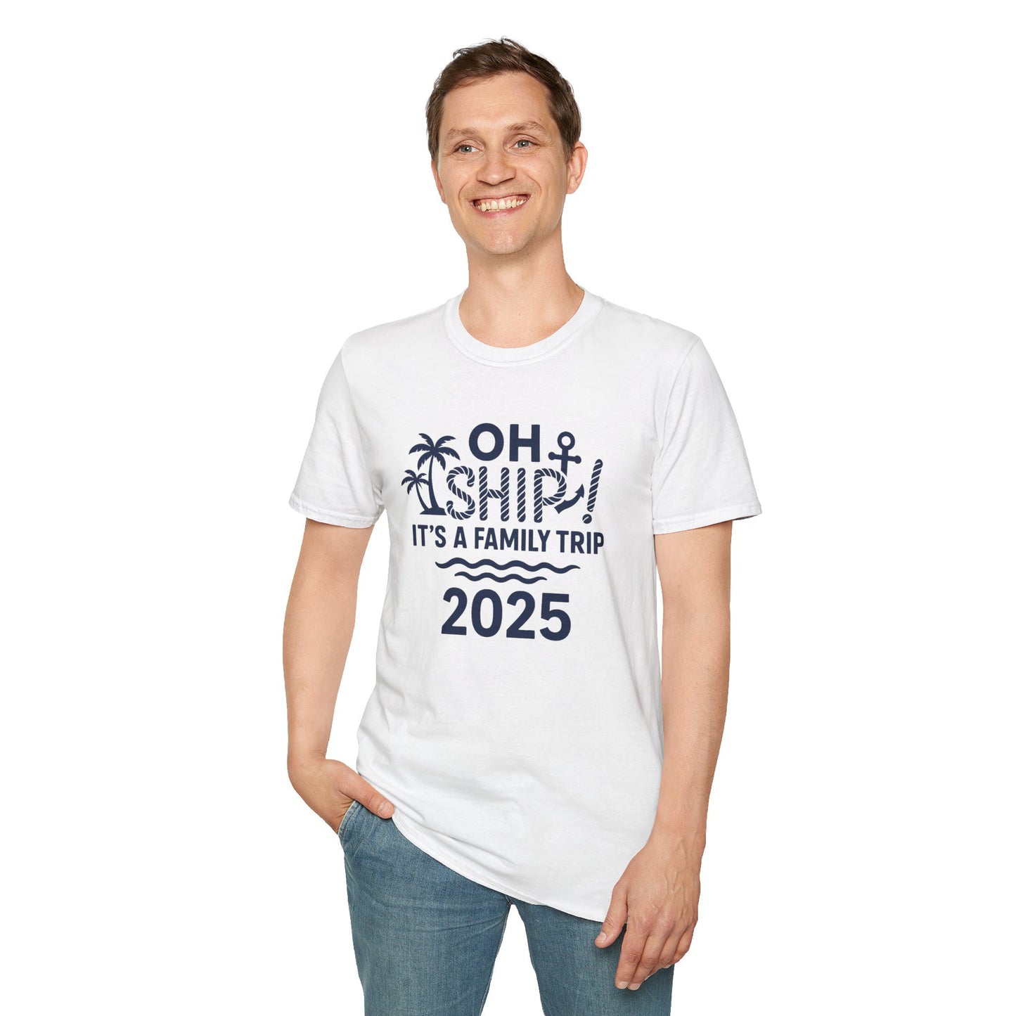 Family Cruise Vacation T-Shirt - Oh Ship, It's A Family Trip