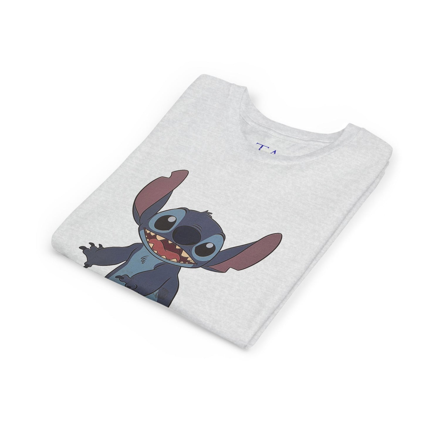 Kids Short Sleeve Tee with Stitch, Cute Kids Tee, Fun Gift for Boys & Girls, Birthday Gift, Summer Wear, Kids' Fashion
