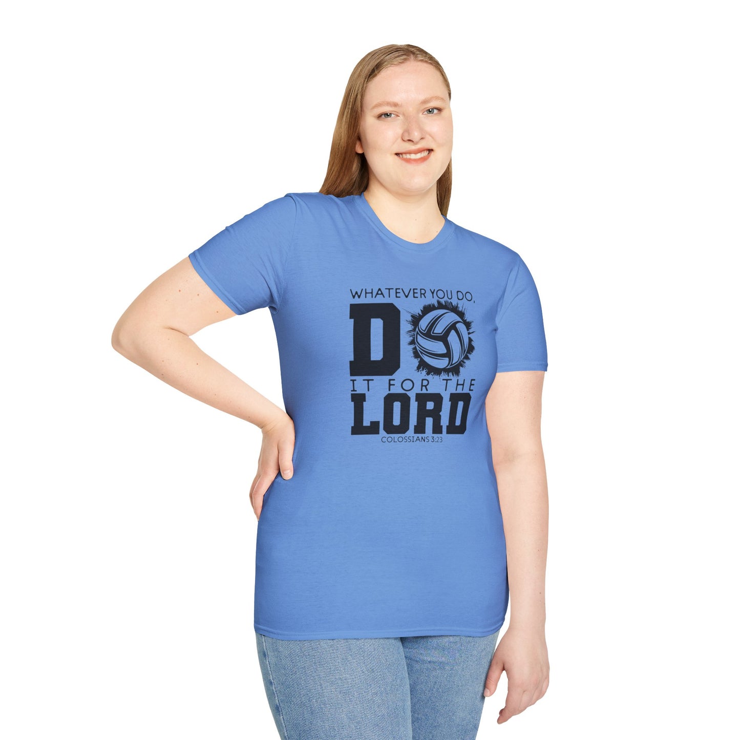Volleyball Christian Unisex T-Shirt - Do it for the Lord