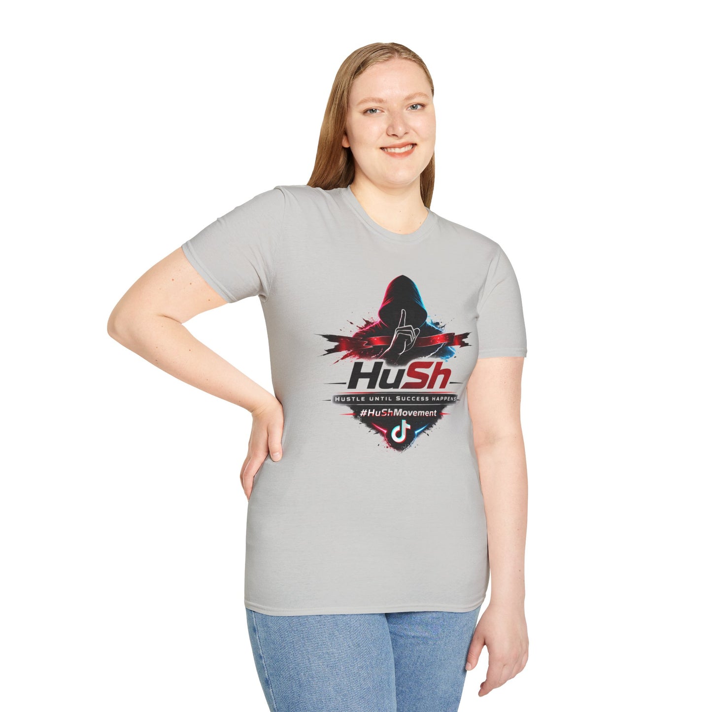 #HuSh silhouette graphic Tee | Hustle Until Success Happens, #HuShMovement