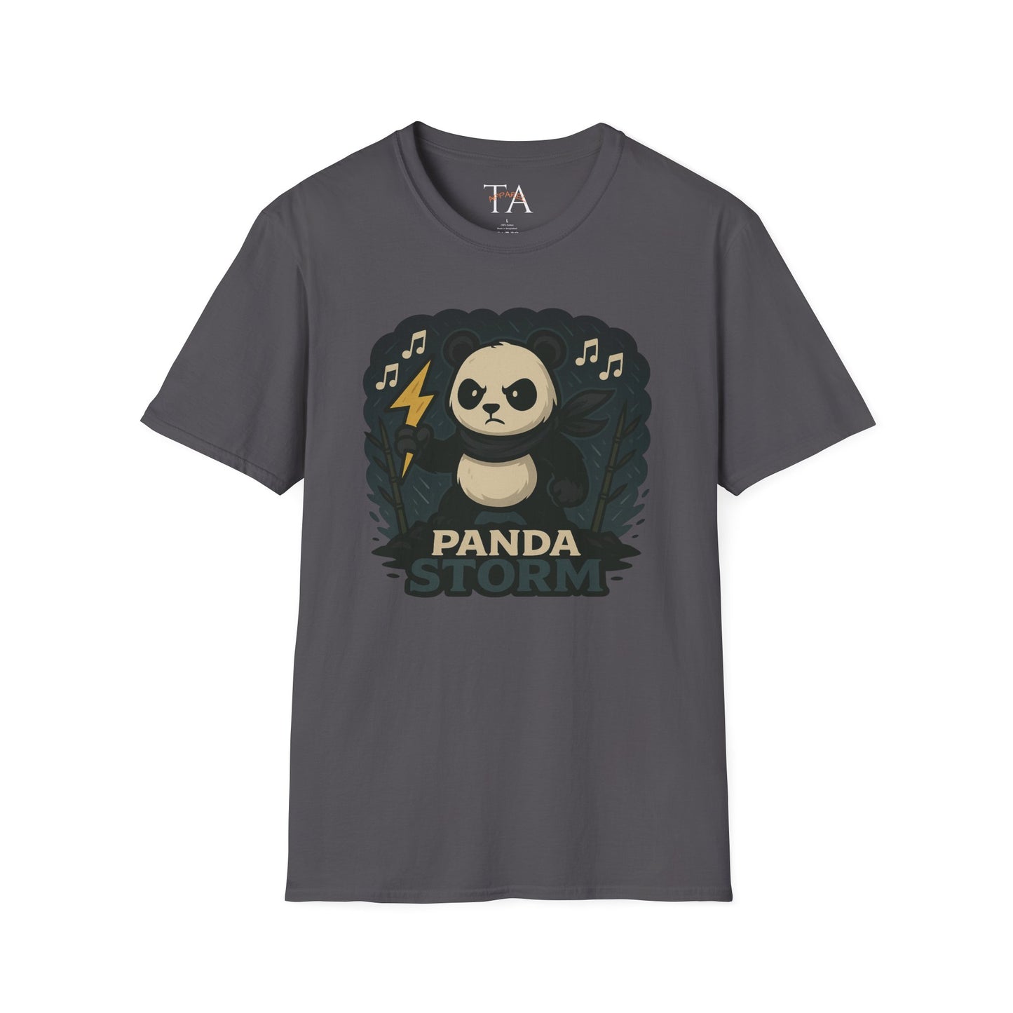 Panda Storm Tee for Animal and Music Lovers - Softstyle T-Shirt