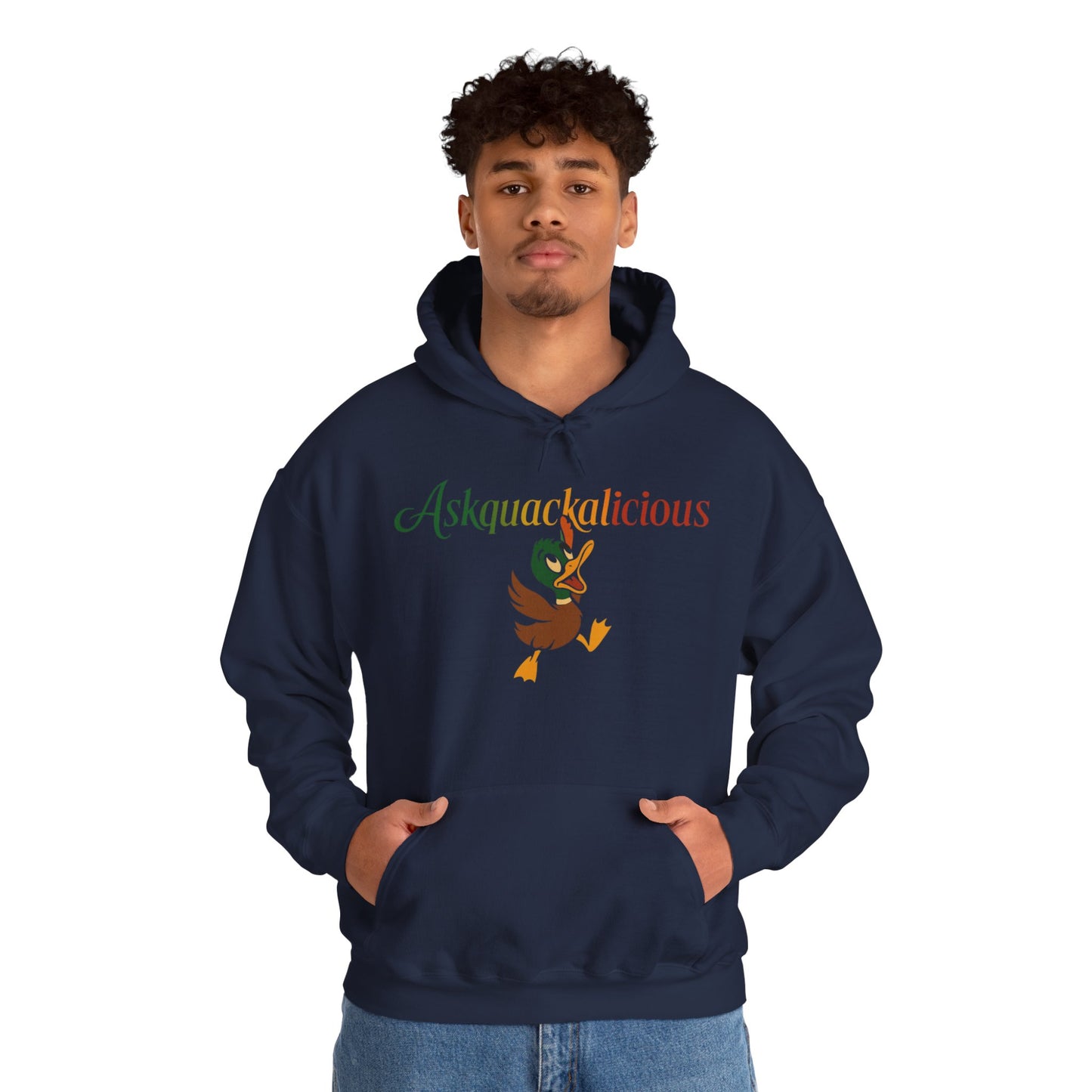 Askquack Quirky Duck Hoodie - Cozy Unisex Sweatshirt for Nature Lovers