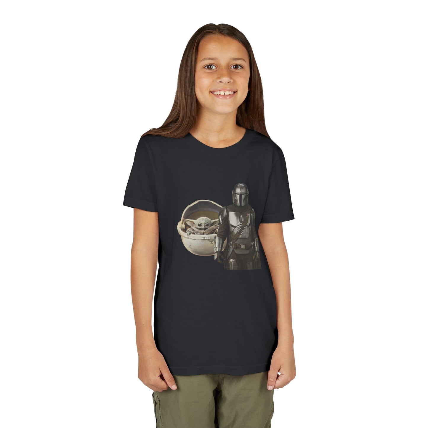 Kids Star Wars Inspired Youth Tee, Mandalorian T-Shirt, Grogu Shirt, Galaxy Adventure, Kids Summer Outfit, Birthday Gift