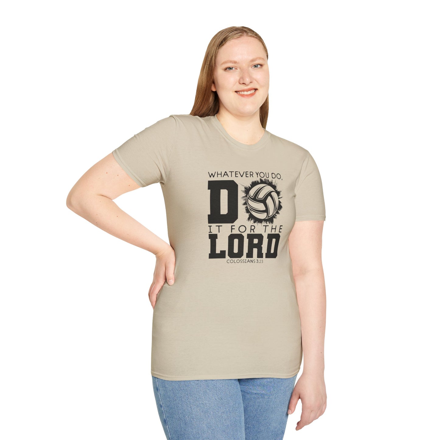 Volleyball Christian Unisex T-Shirt - Do it for the Lord