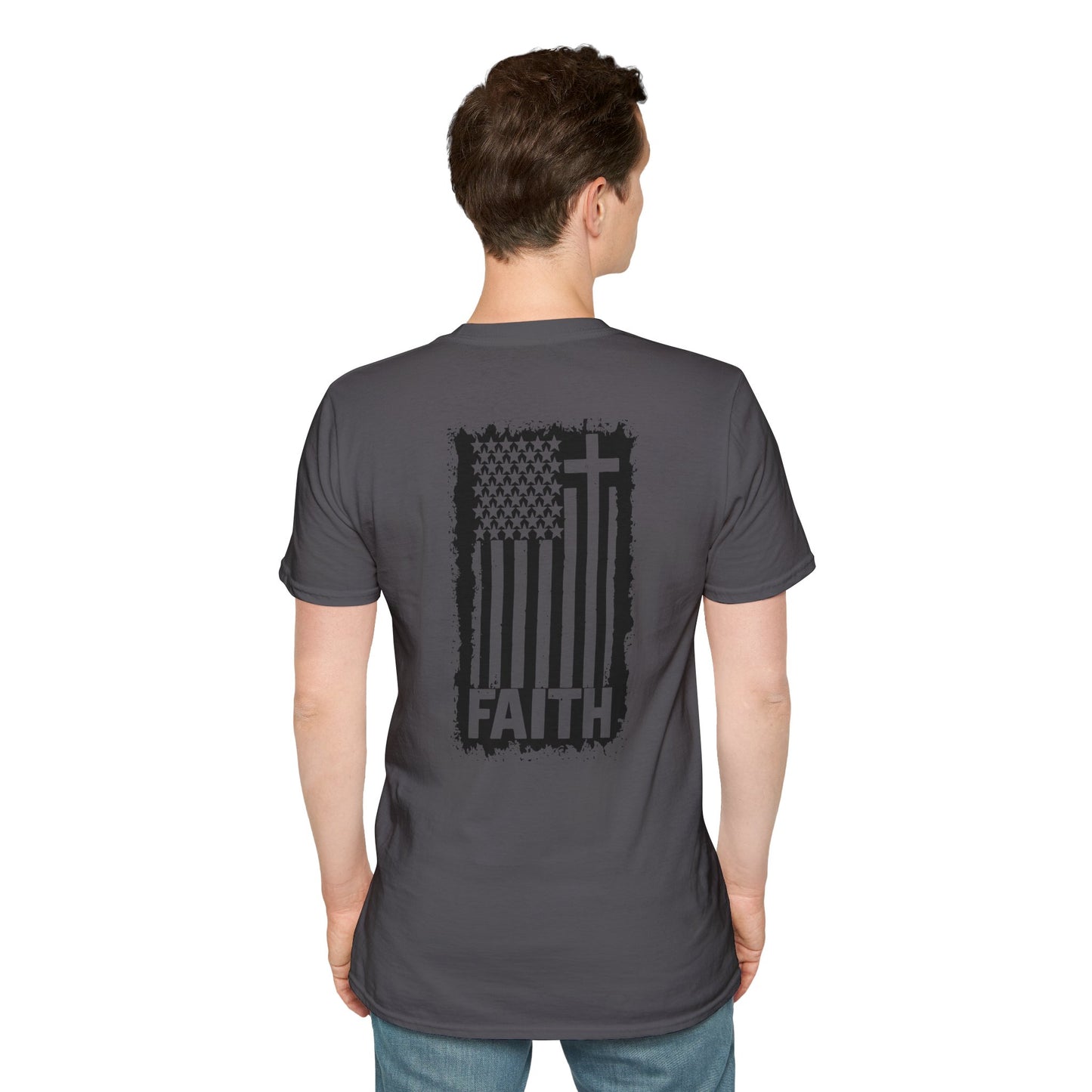 Faith-Inspired American Flag T-Shirt