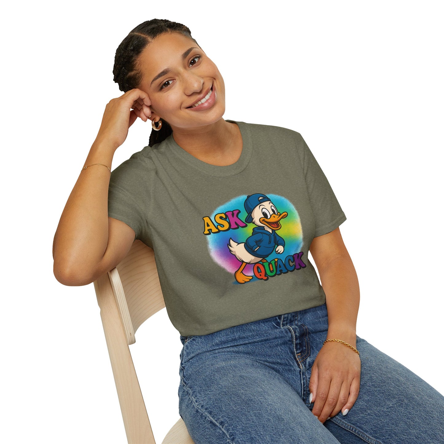 Ask Quack Quirky Duck Humor T-Shirt