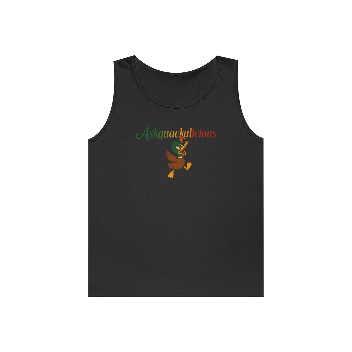 Askquack Tank Top - Quirky and Playful Design for Fun Days and Summer Outing