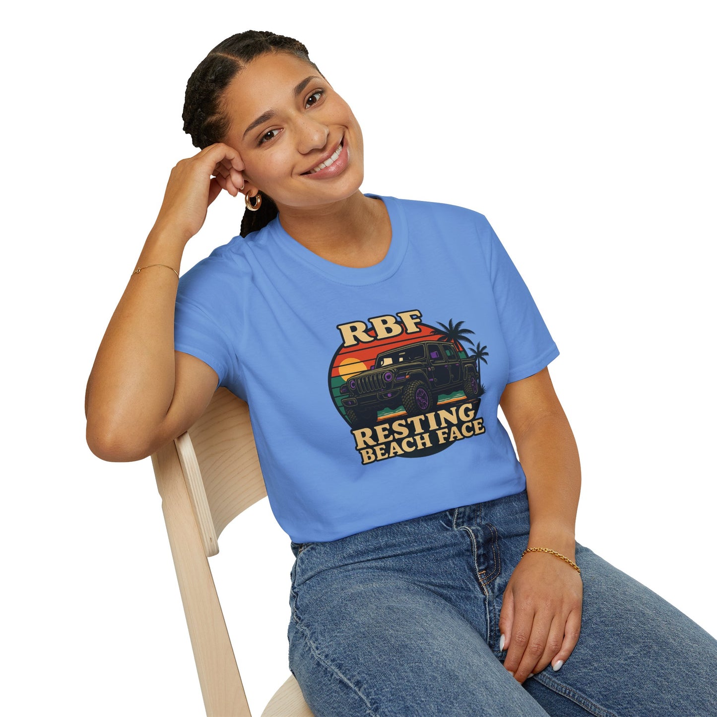 Resting Beach Face T-Shirt | Resting Beach Face | Summer Casual Wear, Vacation Tee, Beach Lover Gift, Relaxed Style, Unisex Apparel