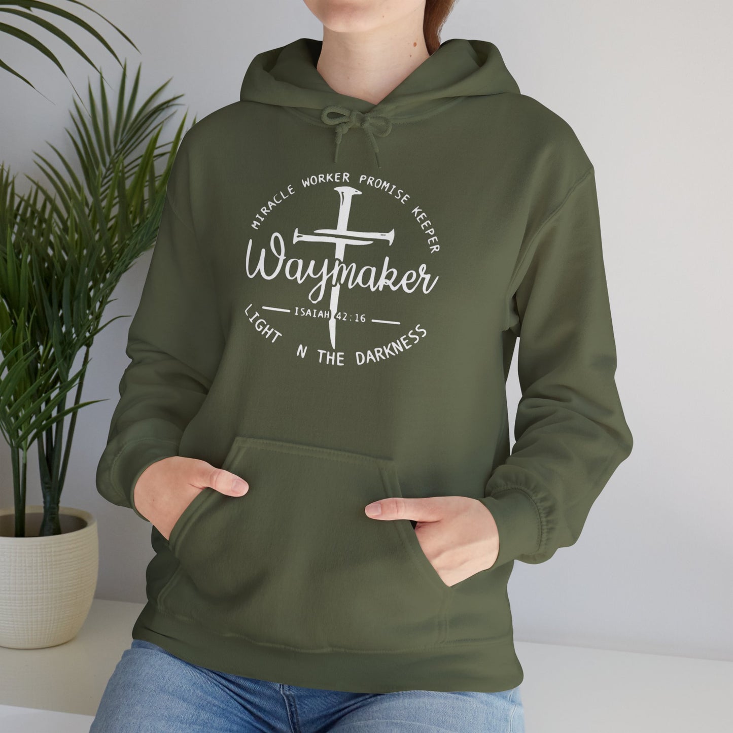 Faith Inspired Waymaker Hoodie - Cozy Sweatshirt for Faith Lovers and Celebrations