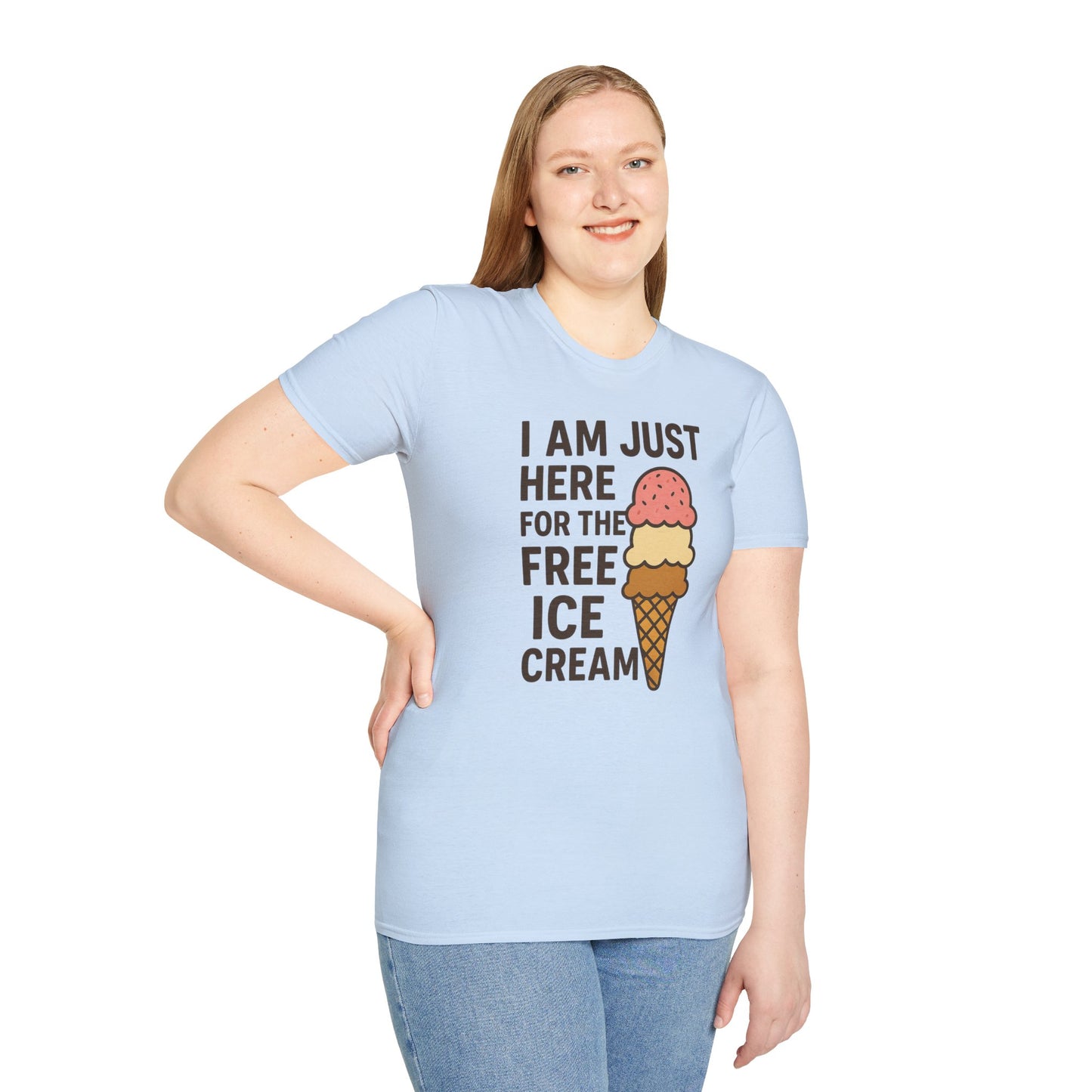 Ice Cream Lover's Unisex T-Shirt, Funny Graphic Tee, Summer Apparel, Sweet Treats Gift, Birthday Humor Shirt