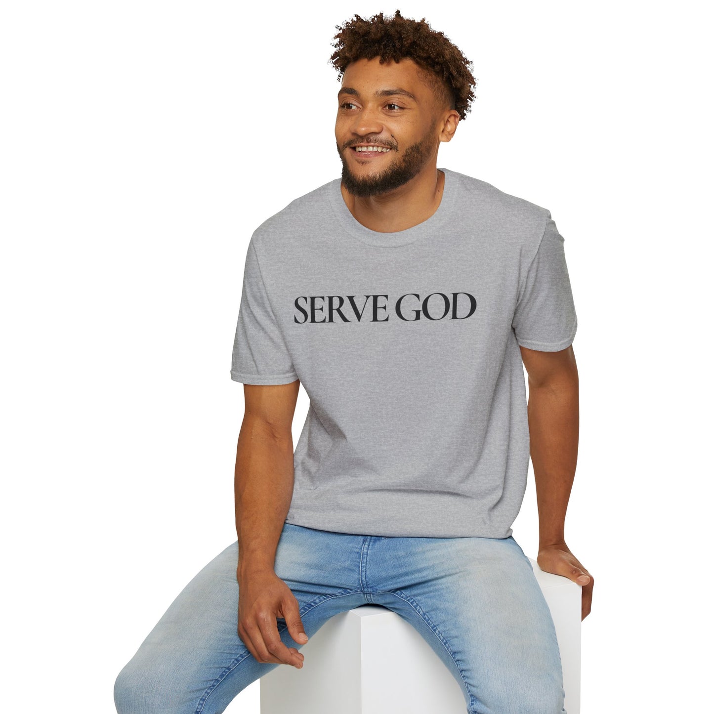 Faith Inspired "Serve God" T-Shirt - Inspirational Faith-Based Christian Gift