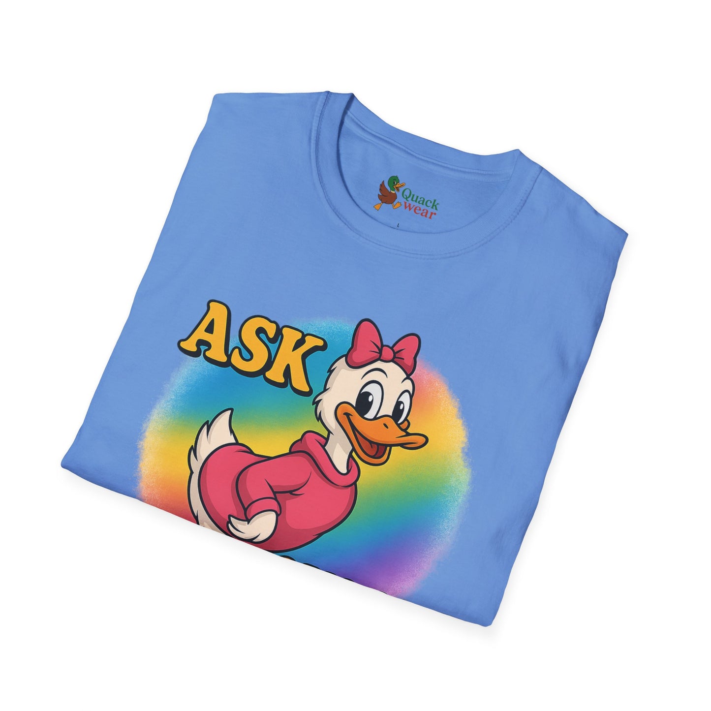 Ask Quack Duck Unisex T-Shirt - Funny Graphic Tee for Kids and Adults