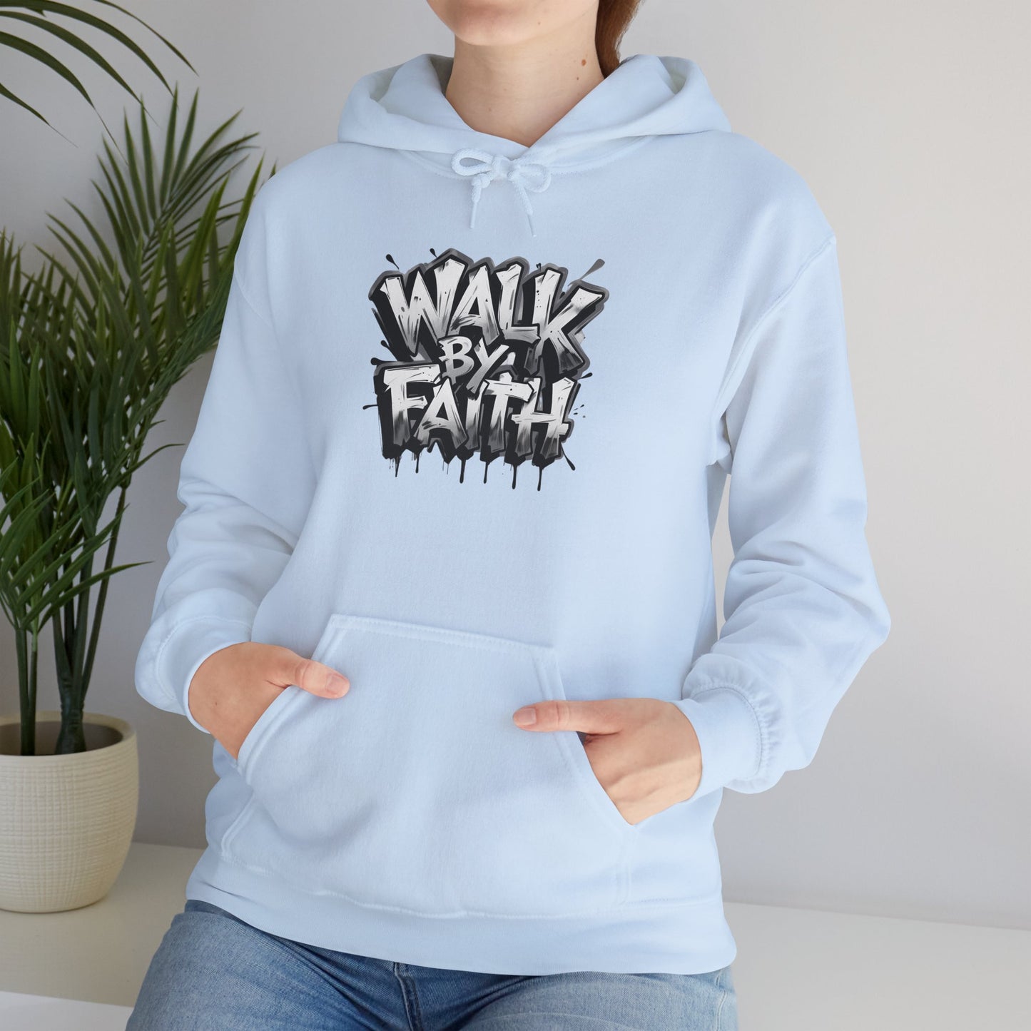Faith Inspired Unisex Hoodie - 'Walk by Faith' Design