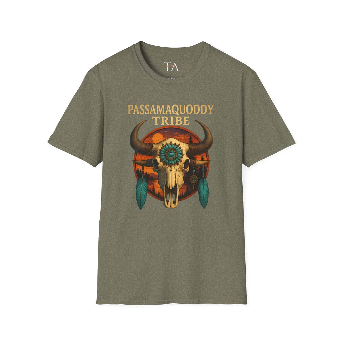 Tribal Graphic T-Shirt - Passamaquoddy Tribe Design2, Gift for Adventurers