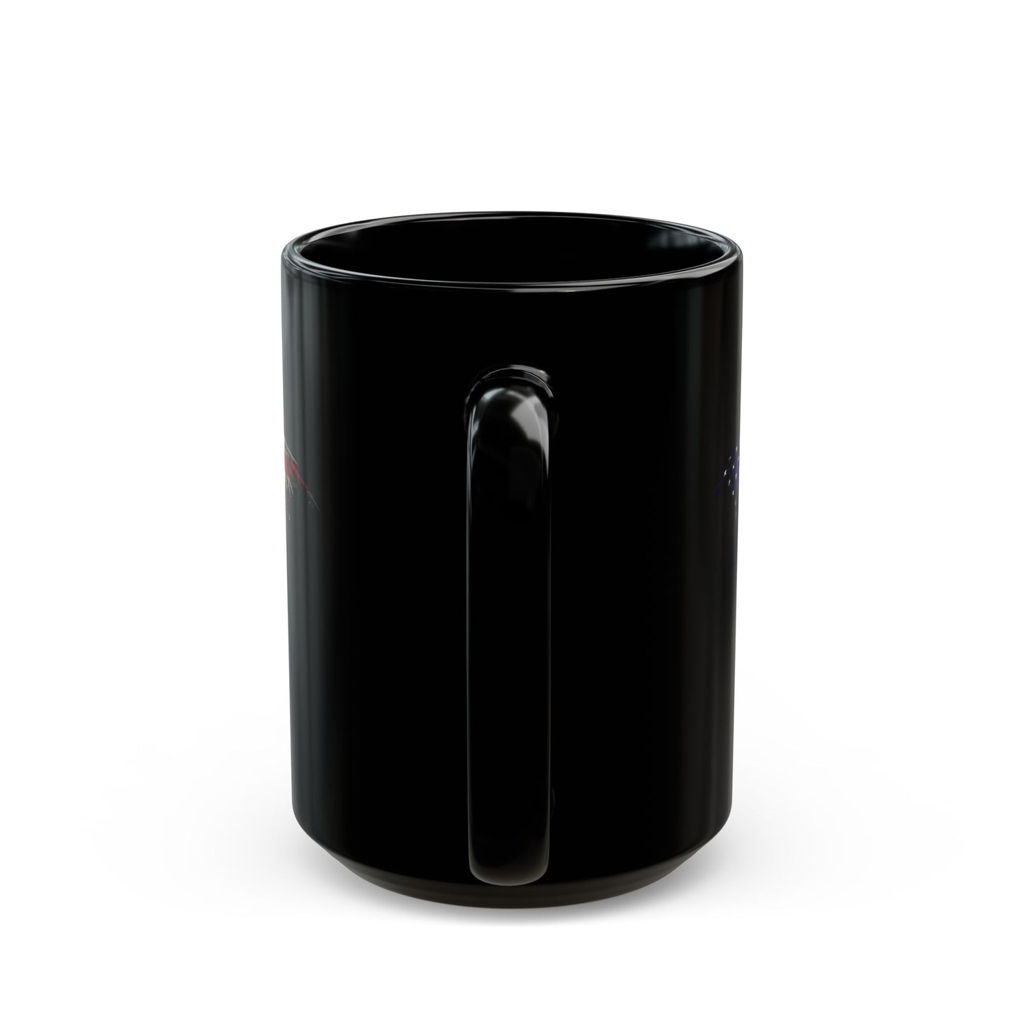 #B🤍22 Patriotic Black Mug, Unique Coffee Cup, USA Love Gift, Independence Day Decor, Memorial Day Mug, Custom Drinkware