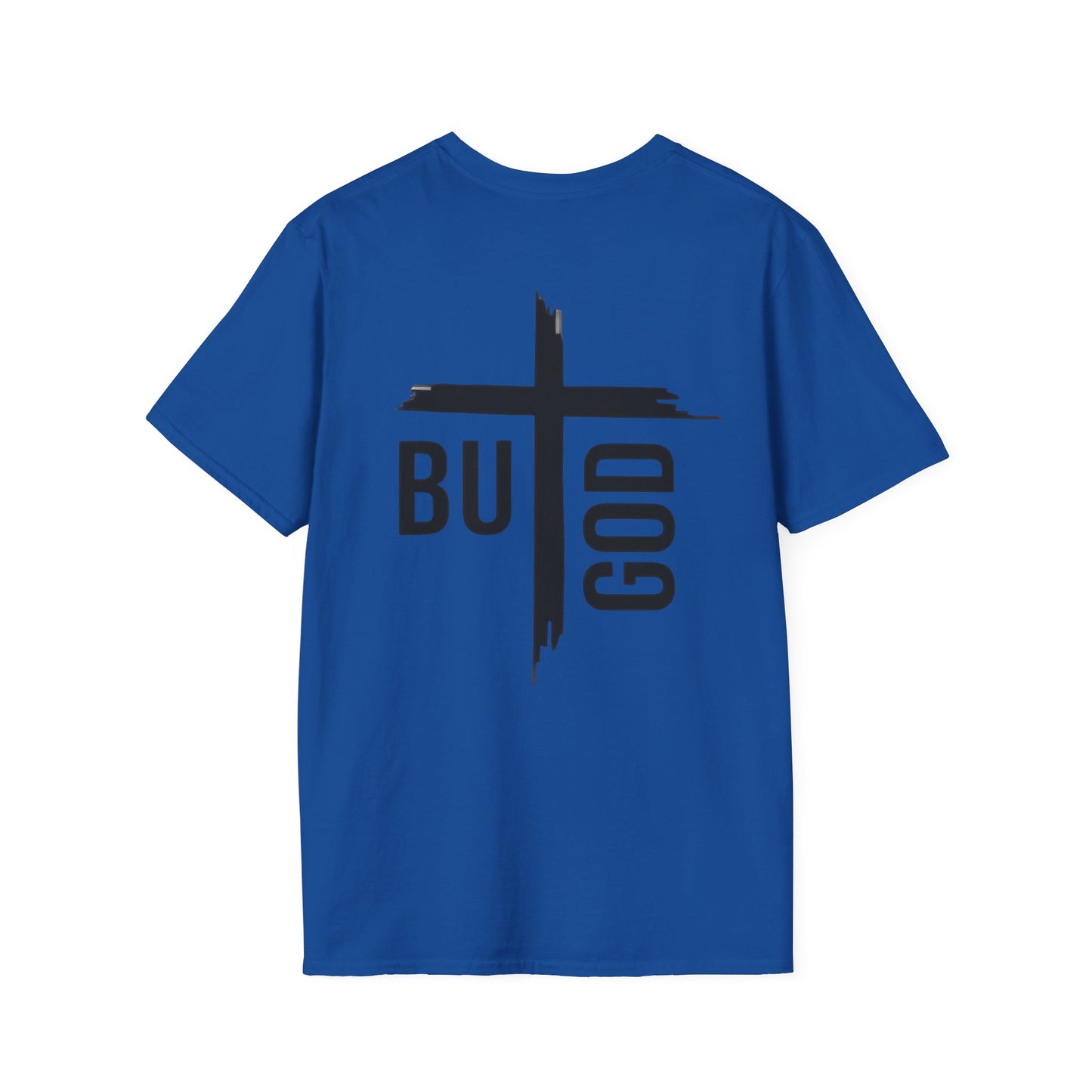 Faith Inspired Unisex Softstyle T-Shirt - 'BUT GOD' - Inspirational Gift for Believers