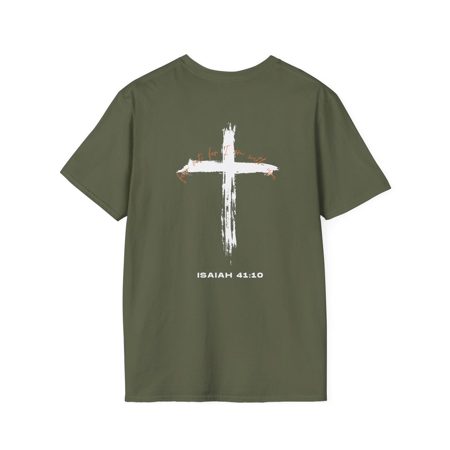 Faith-Inspired T-Shirt with Isaiah 41:10 Design - Customizable