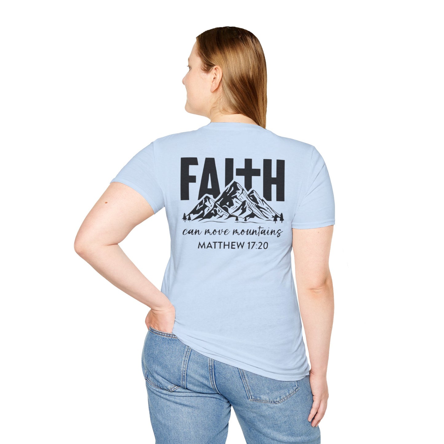 Faith-Inspired Unisex T-Shirt - Motivational Tee - Faith Can Move Mountains
