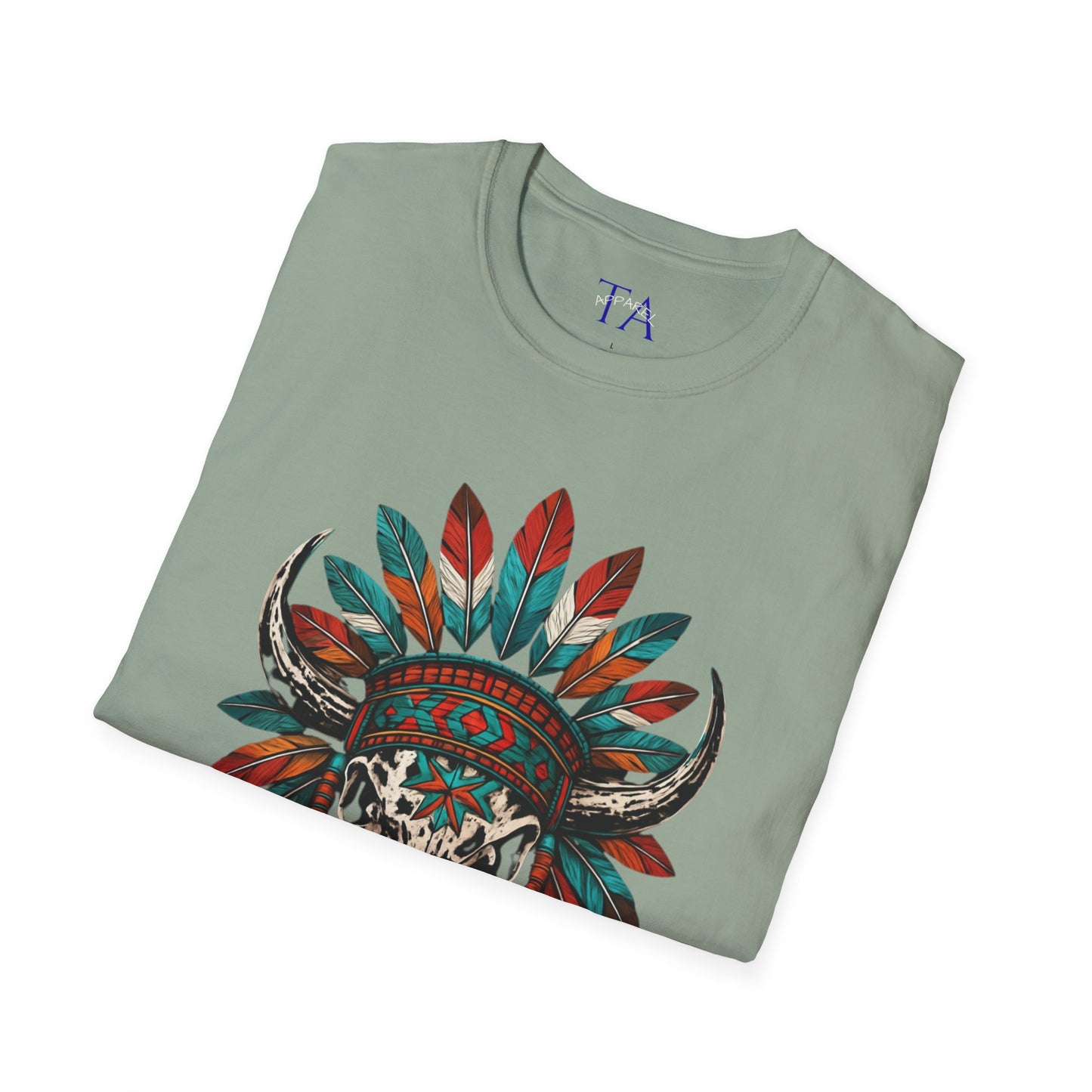 Native American Bull Skull Unisex T-Shirt