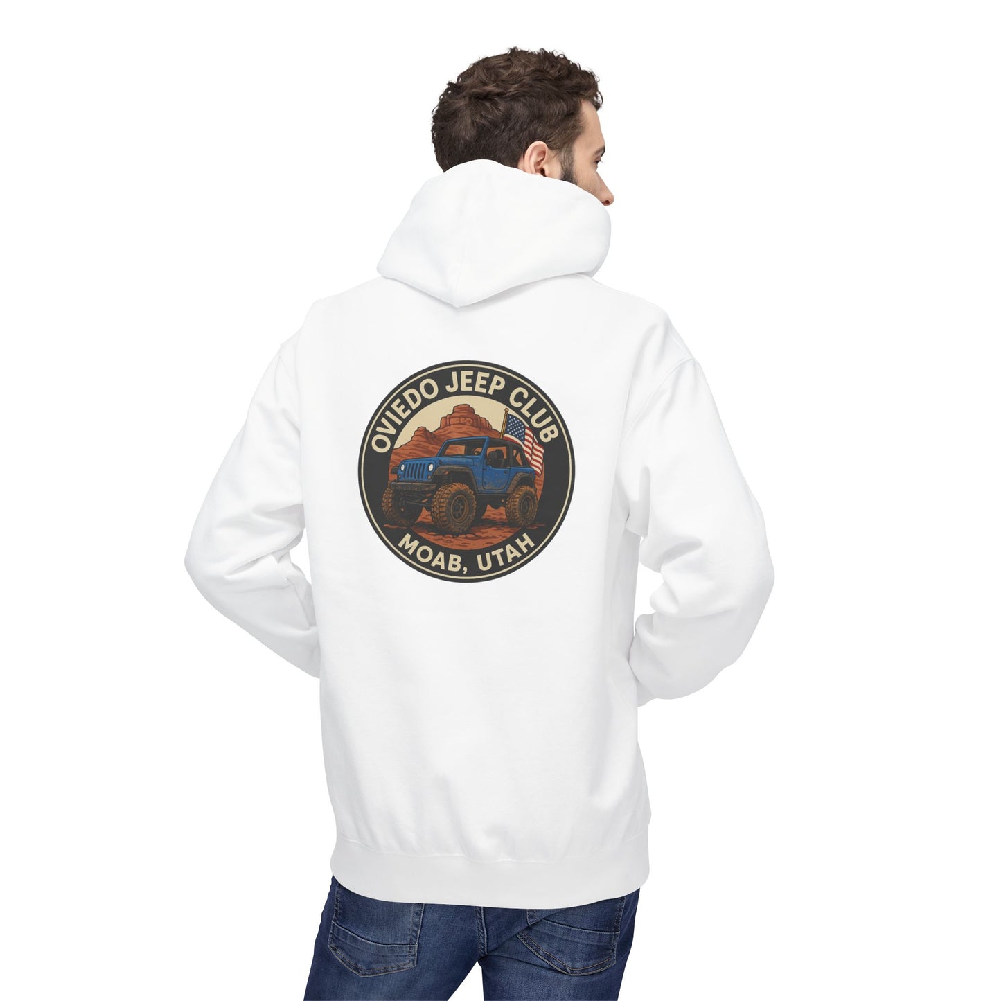 Oviedo Jeep Club Adventure Fleece Hoodie - Oviedo Jeep Club Outdoor Apparel for Jeep Lovers