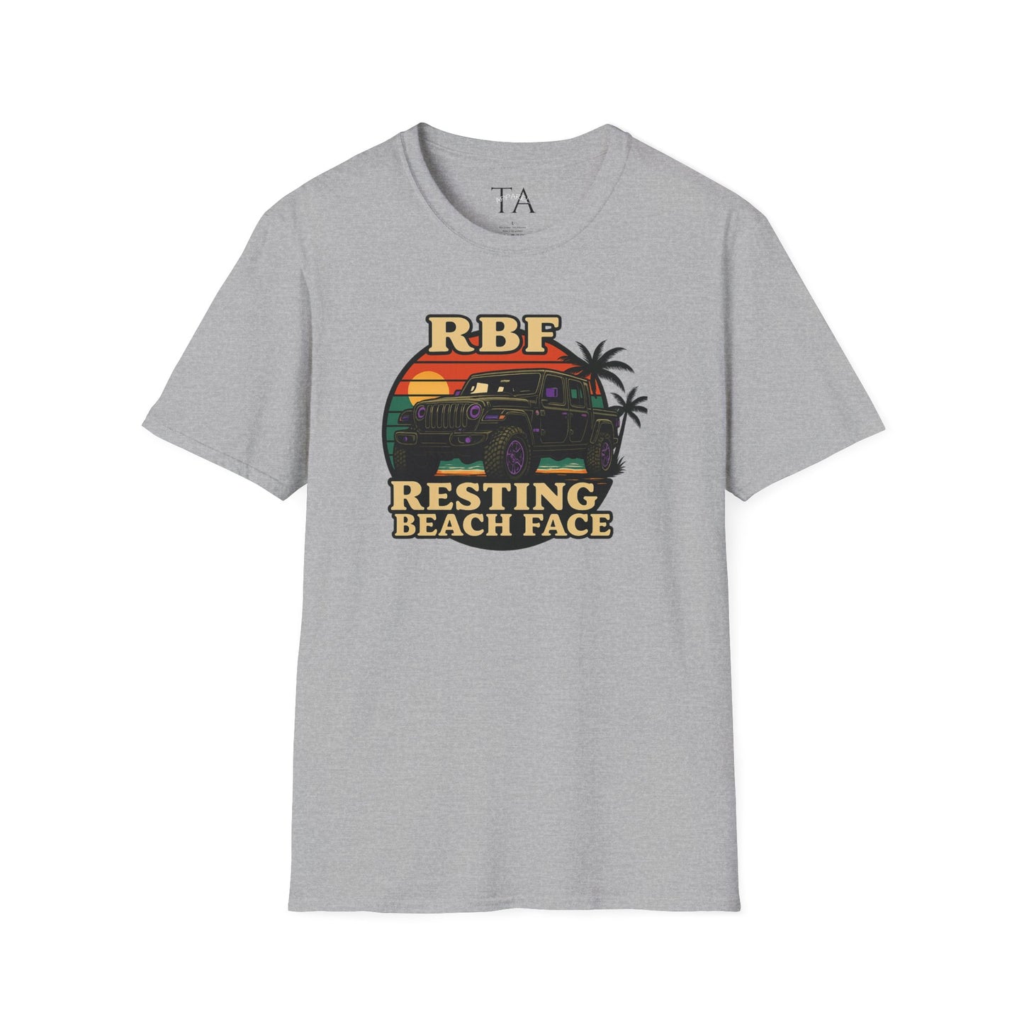 Resting Beach Face T-Shirt | Resting Beach Face | Summer Casual Wear, Vacation Tee, Beach Lover Gift, Relaxed Style, Unisex Apparel