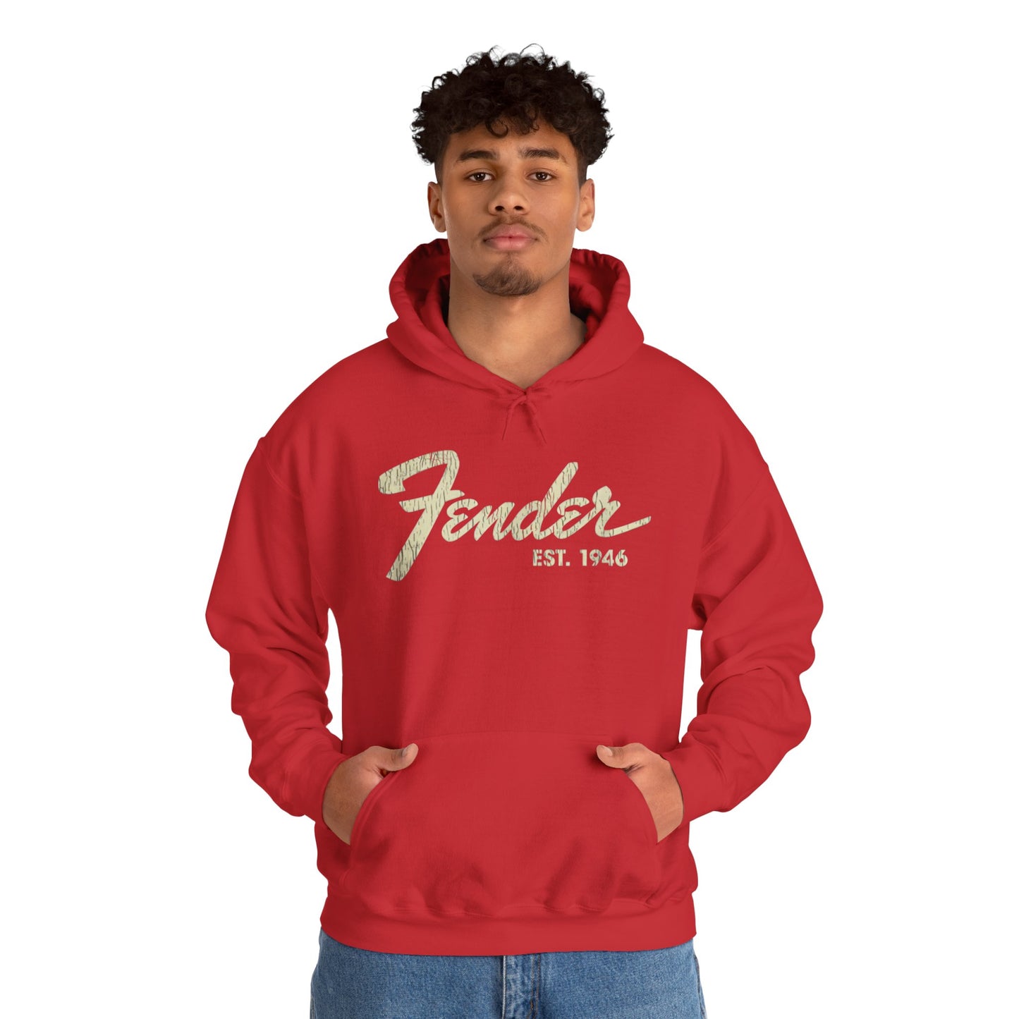 Fender Est 1946 Hoodie - Music Lovers Graphic Sweatshirt
