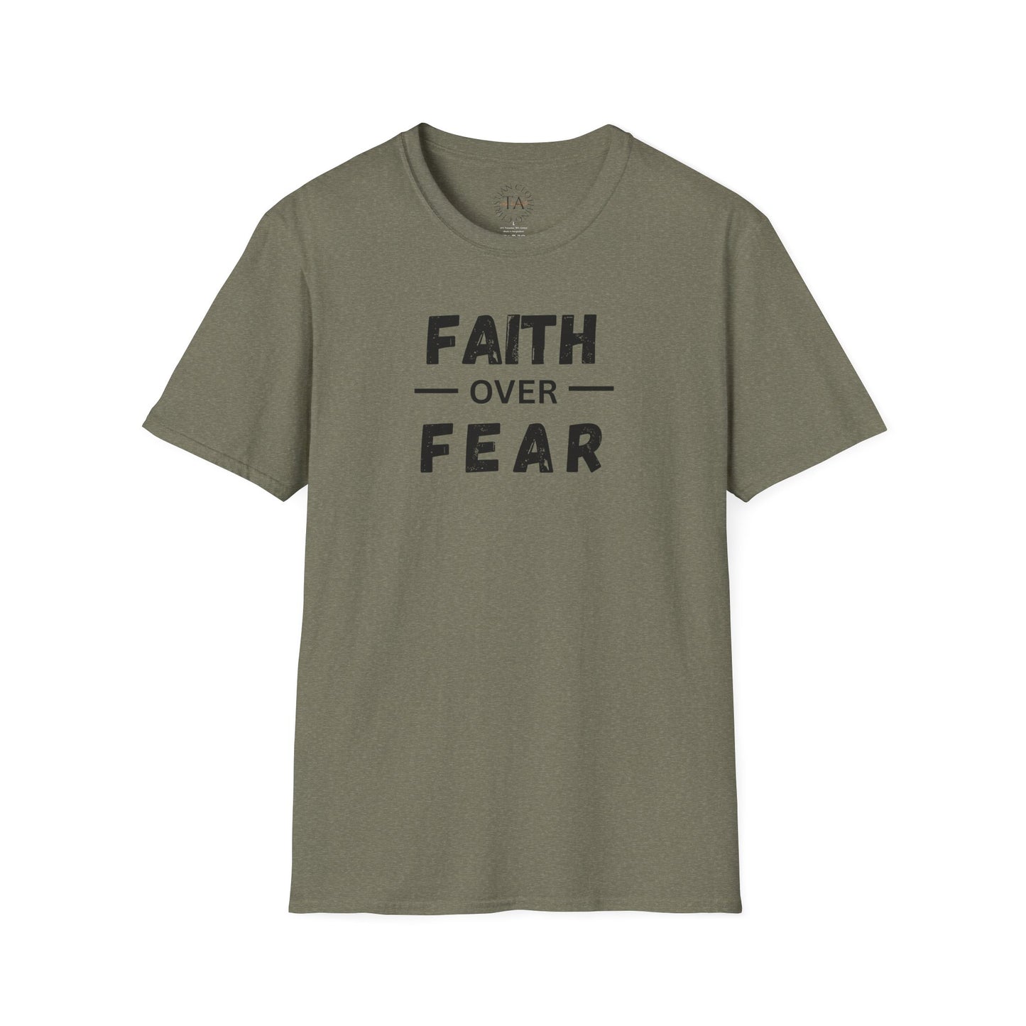 Faith Inspired Unisex T-Shirt - Faith Over Fear Design